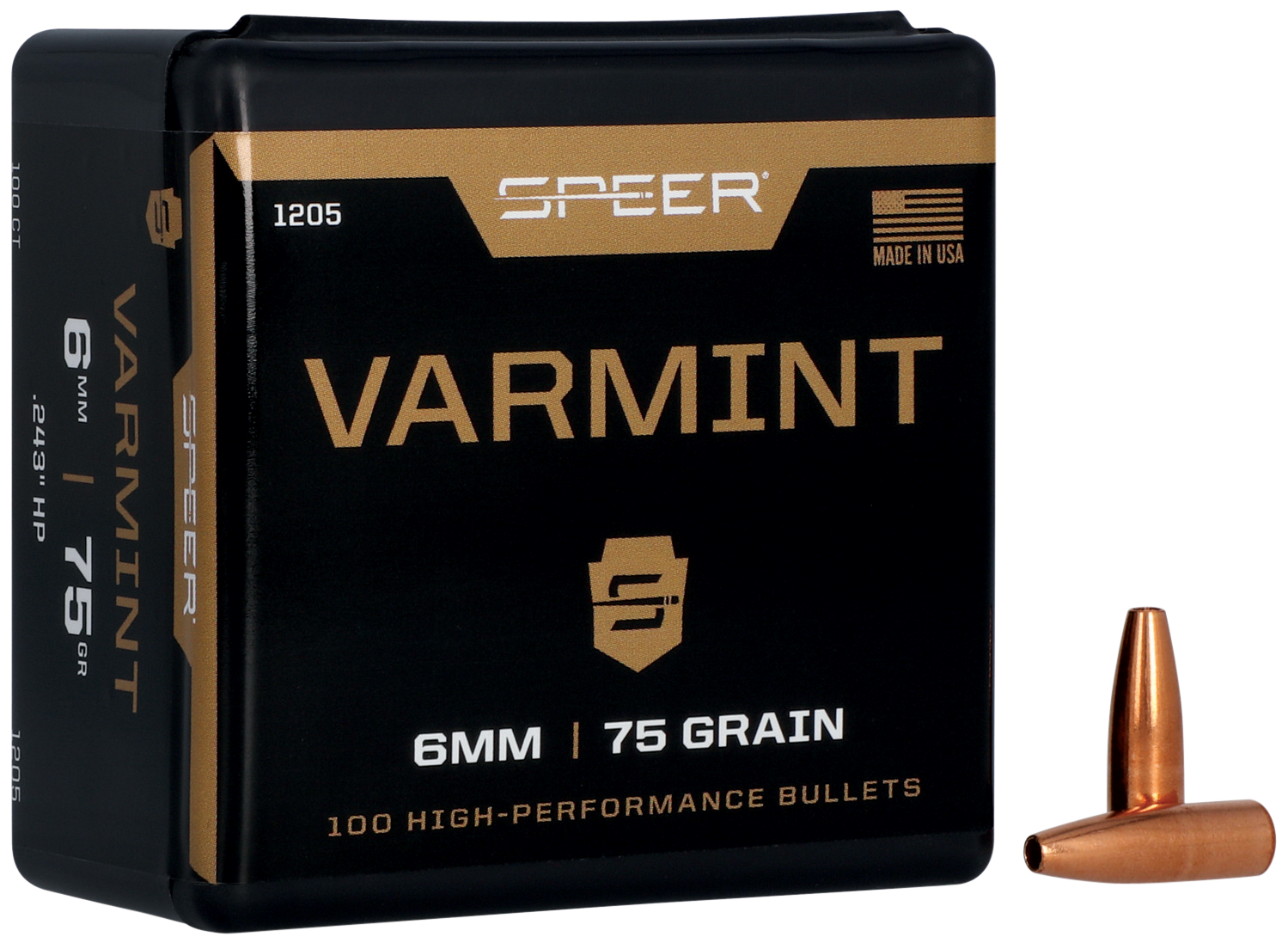 SPEER 1205 BULL .243 75 HP 100/5