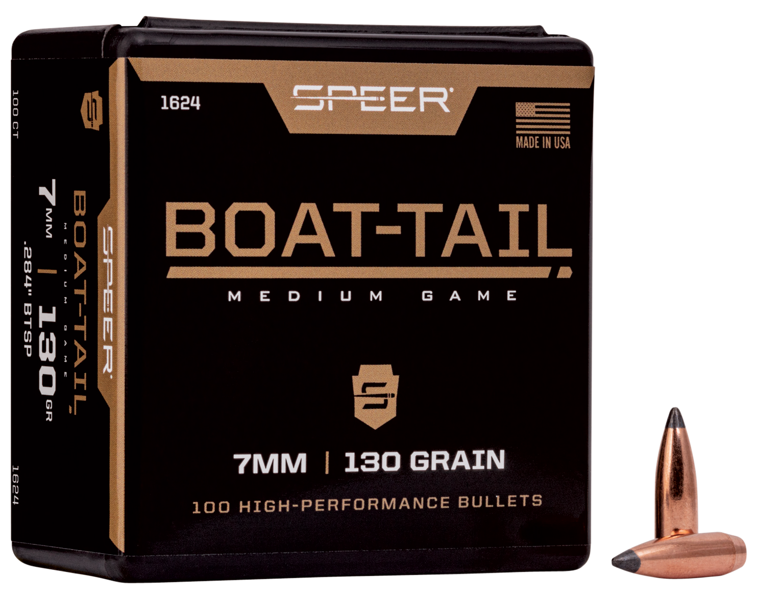 SPEER 1624 BULL .284 130 SPTZR BT 100/5