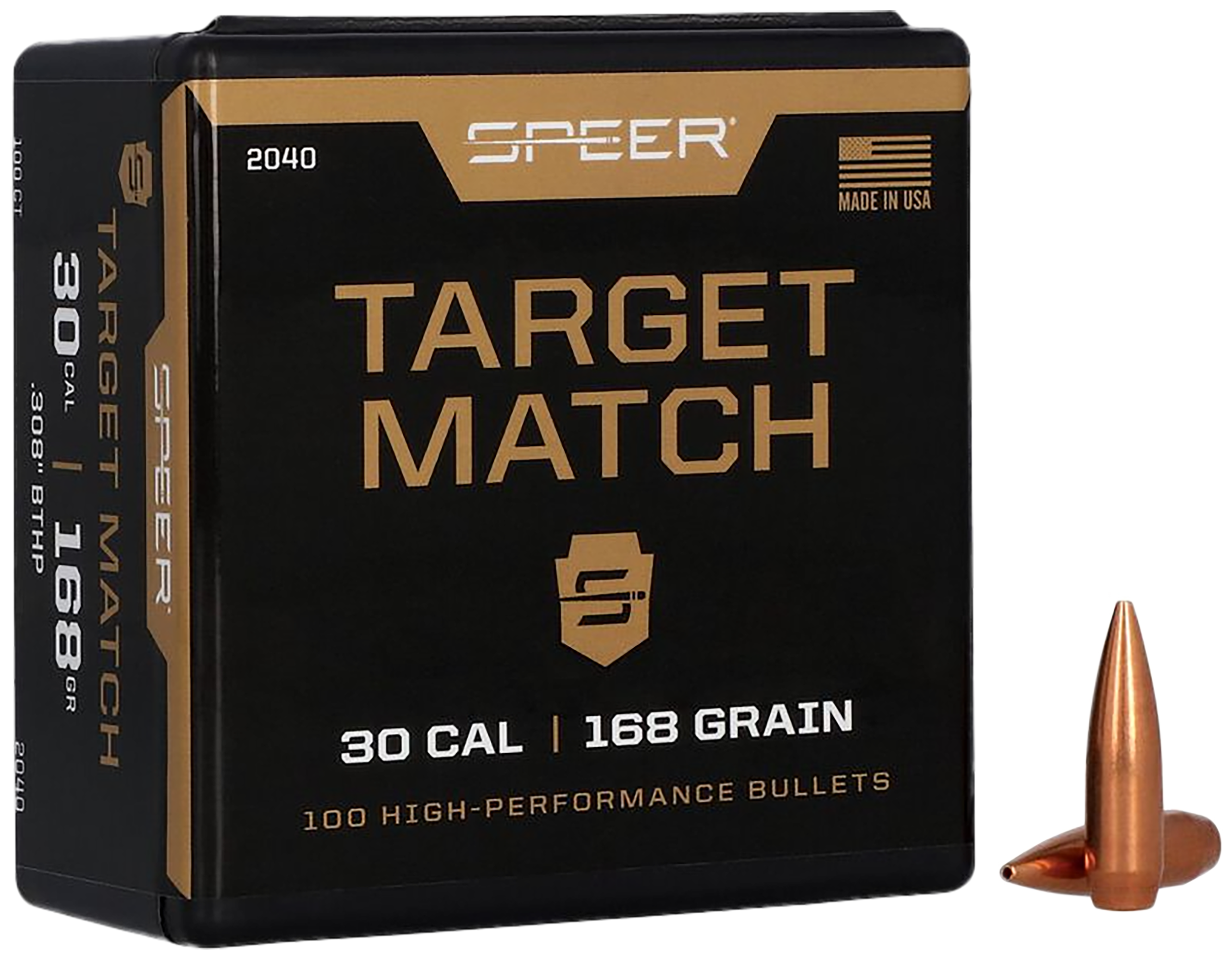 SPEER 2040 BULL .308 168 MATCH BT 100/5