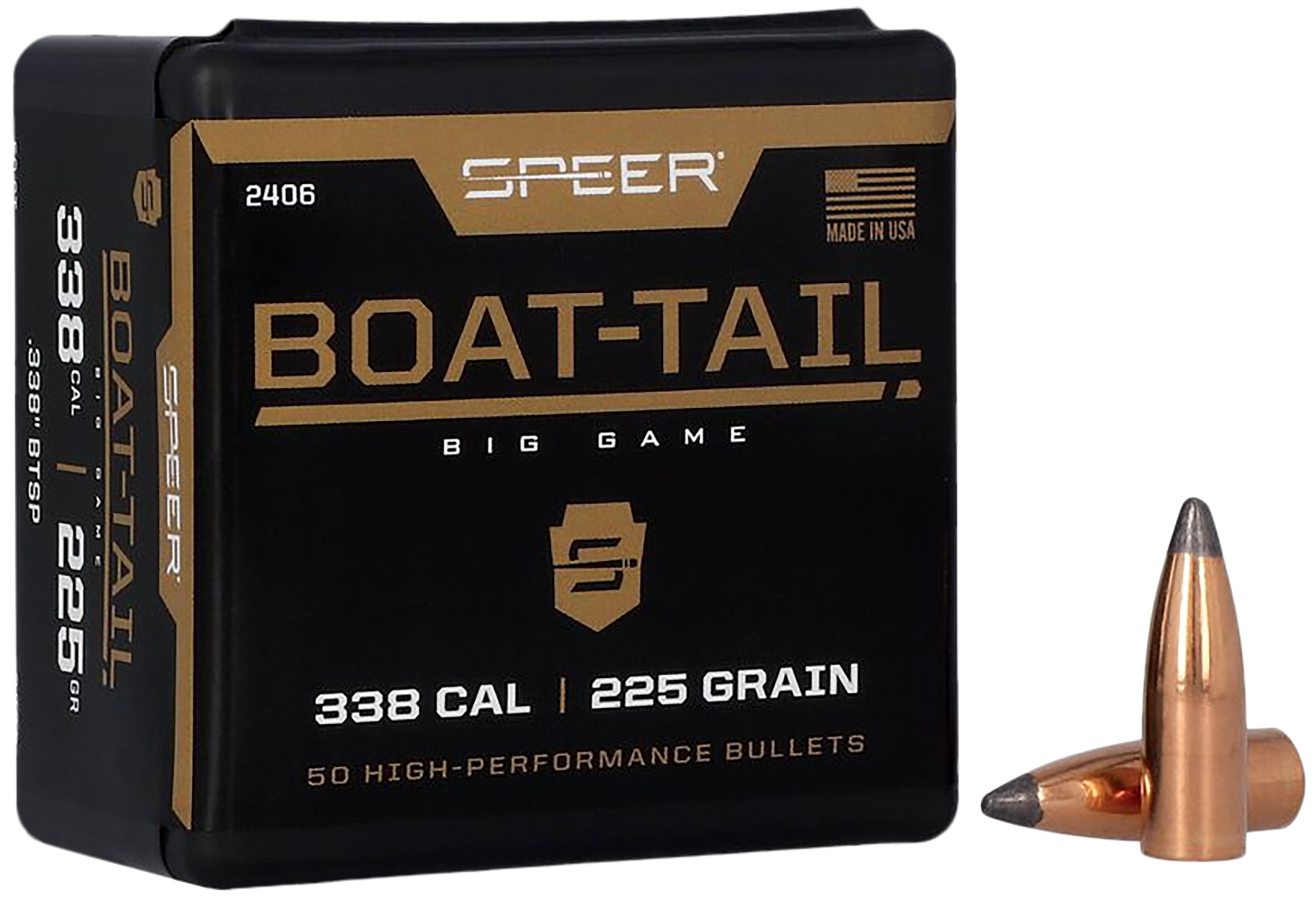 SPEER 2406 BULL .338 225 BT SP 50/5