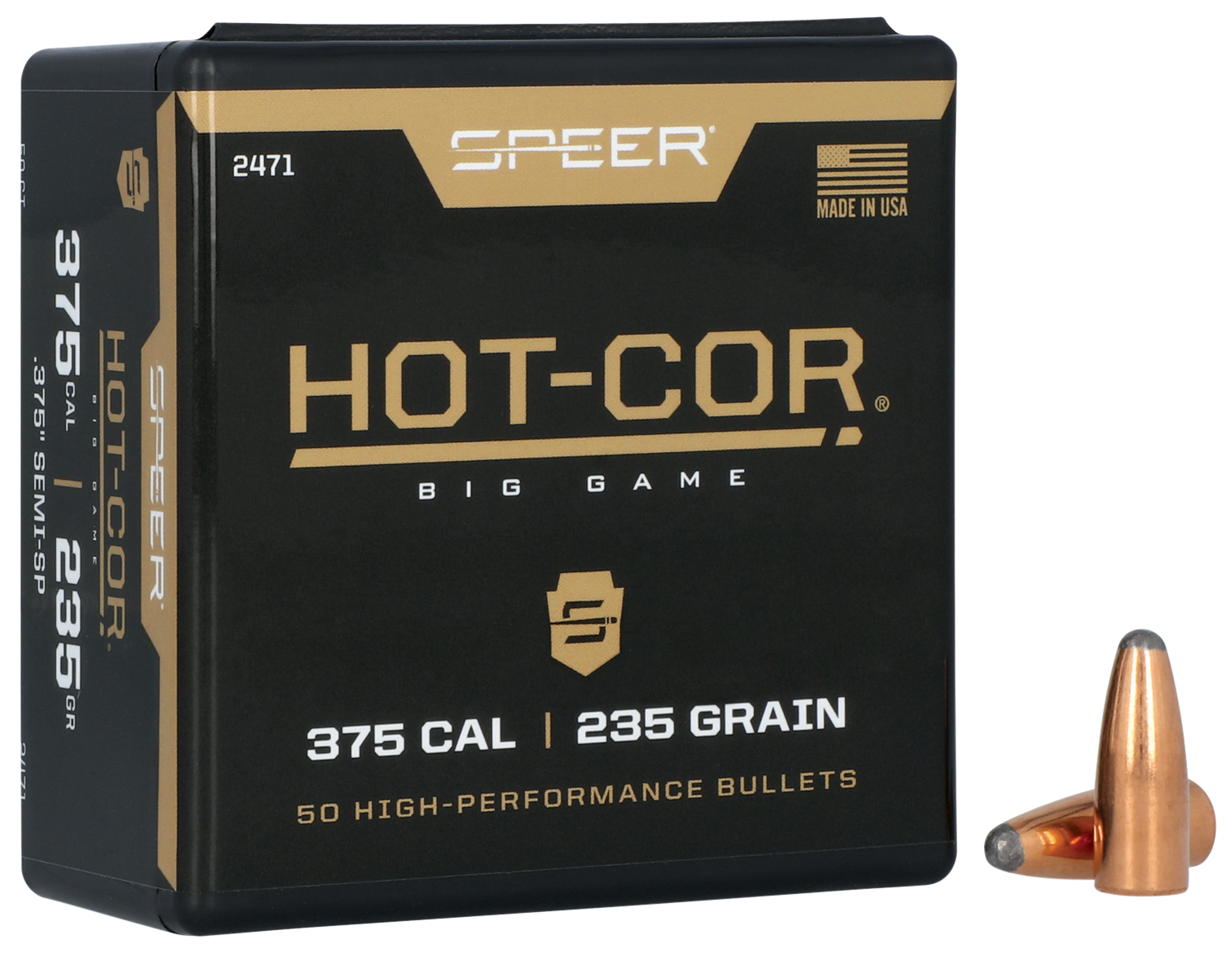 SPEER 2471 BULL .375 235 SEMISPITZR 50/5