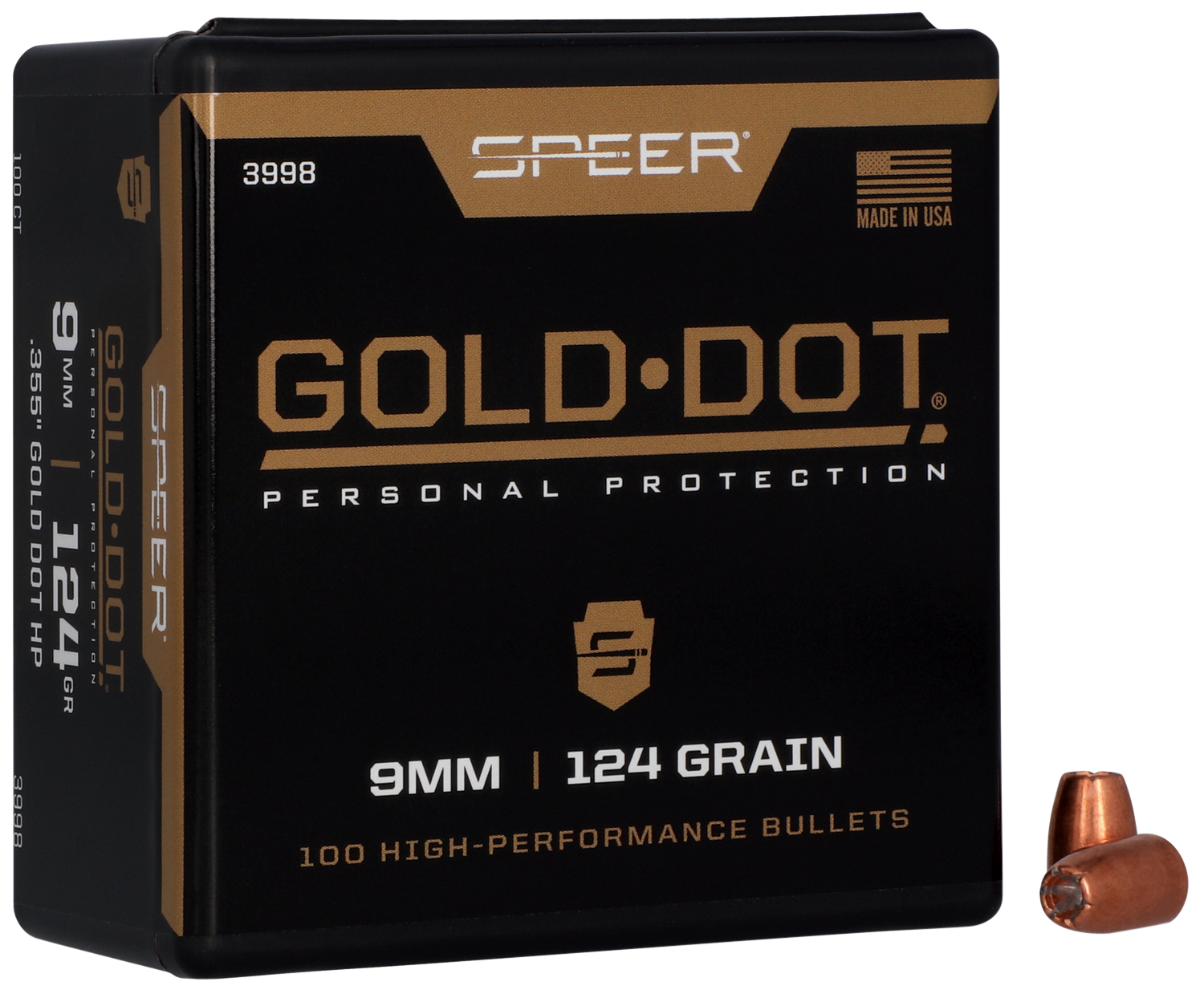 SPEER 3998 BULL .355 124 GDHP 100/5