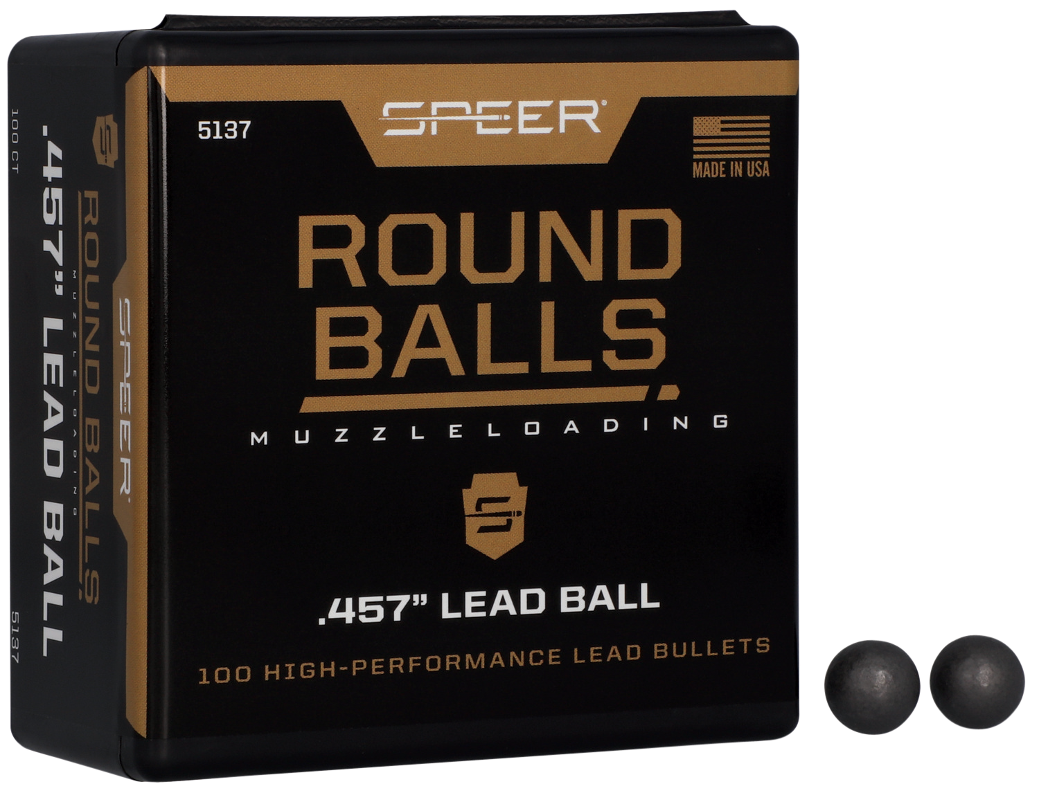 SPEER 5137 ROUND BALLS .457 100/5