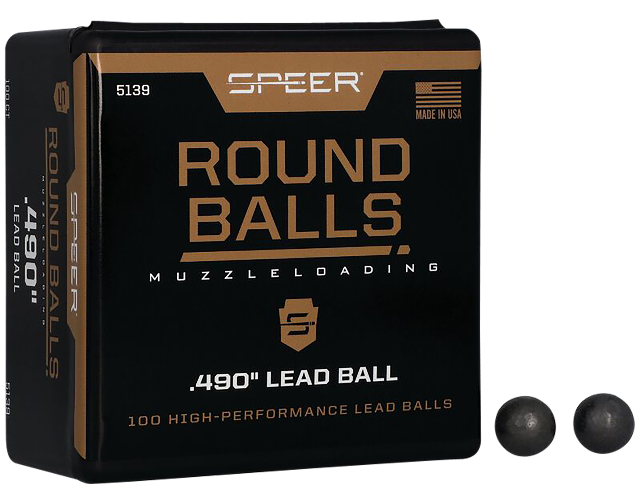 SPEER 5139 ROUND BALLS .490 100/5