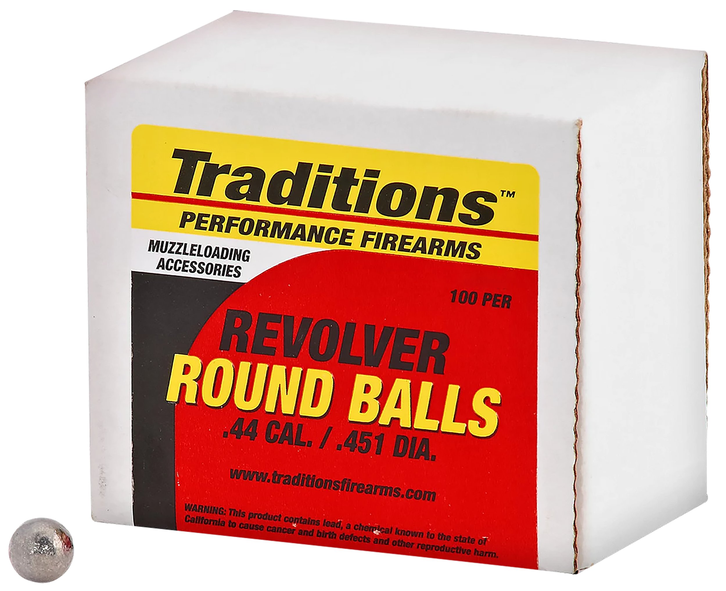 TRAD A1647 REVLVR ROUND BALL .451 100