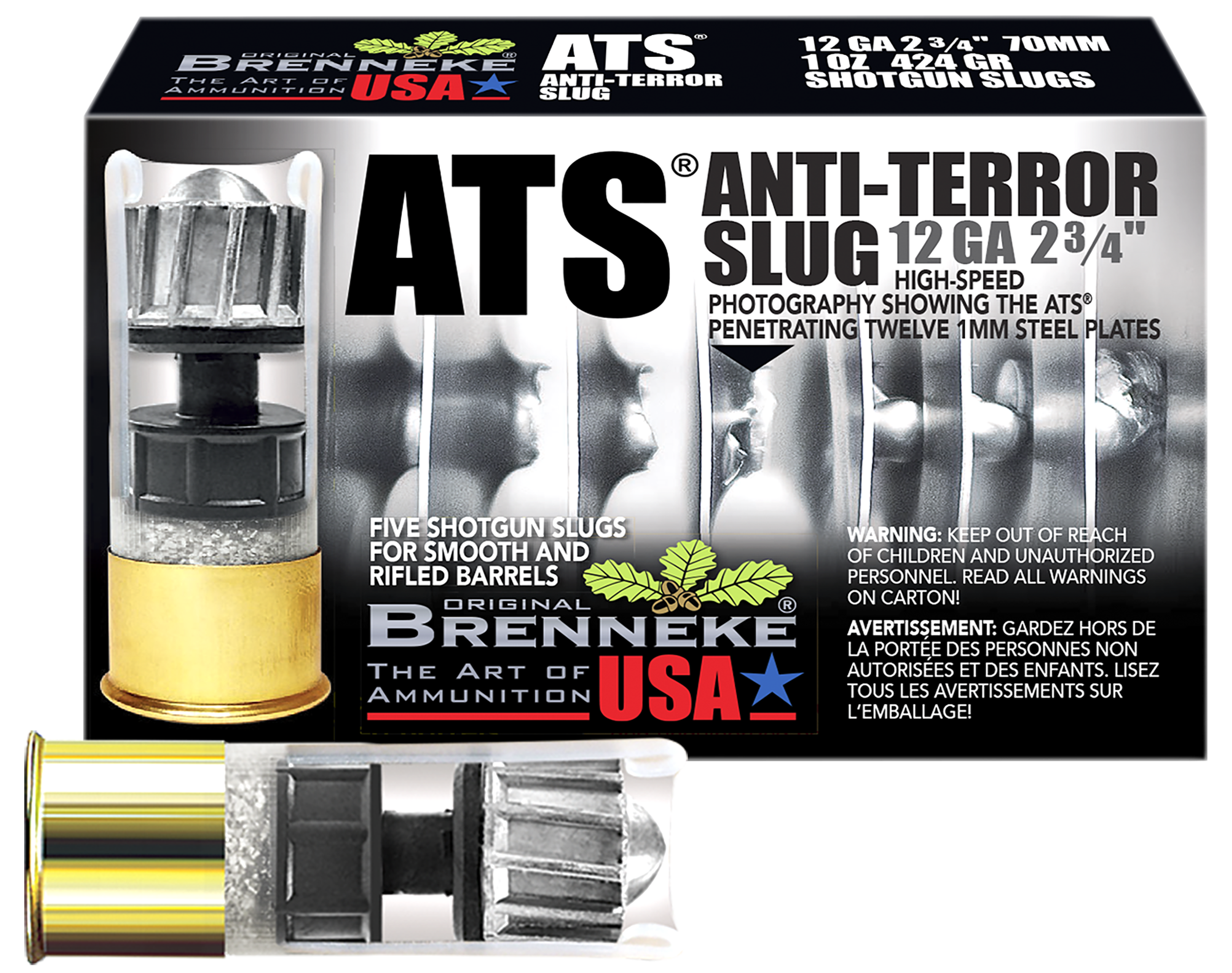 BR SL122ATS ATS 12 2.75 SLUG 1OZ 5/50