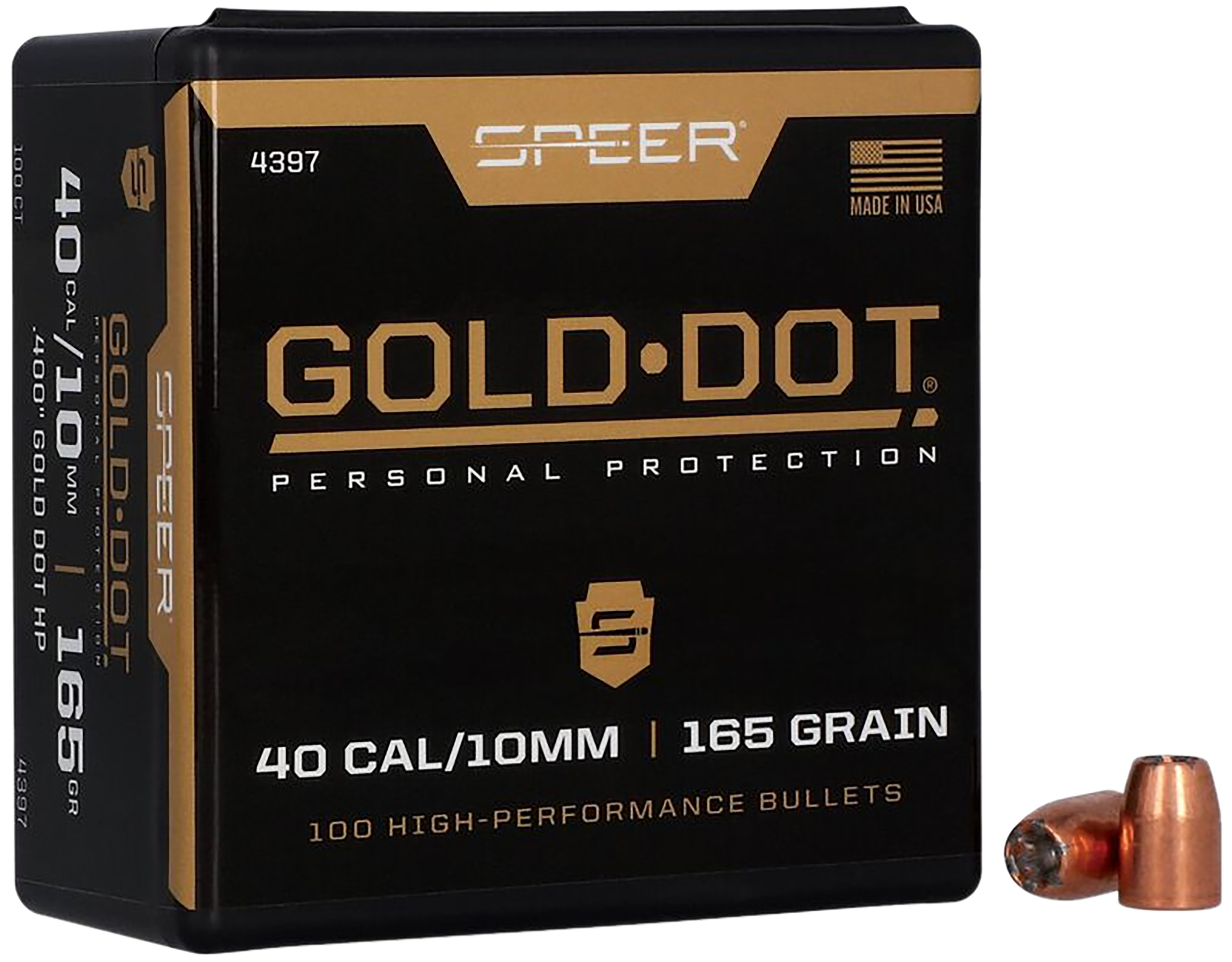 SPEER 4397 BULL .400 165 GDHP 100/5