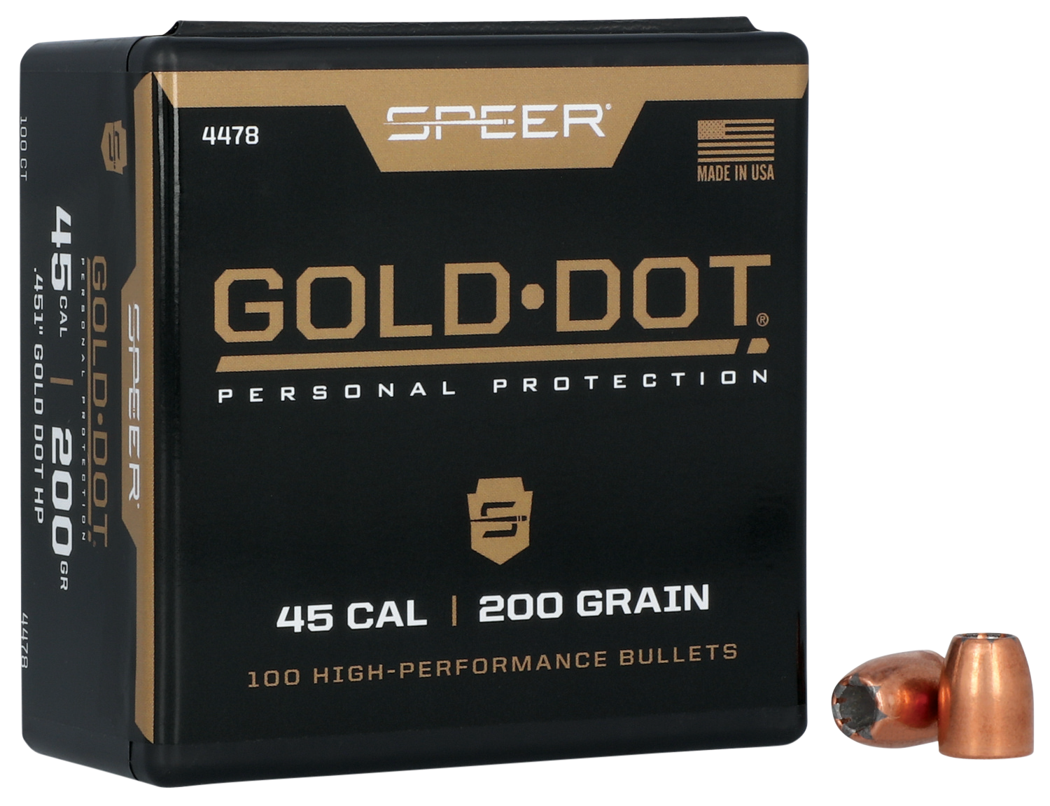 SPEER 4478 BULL .451 200 GDHP 100/5