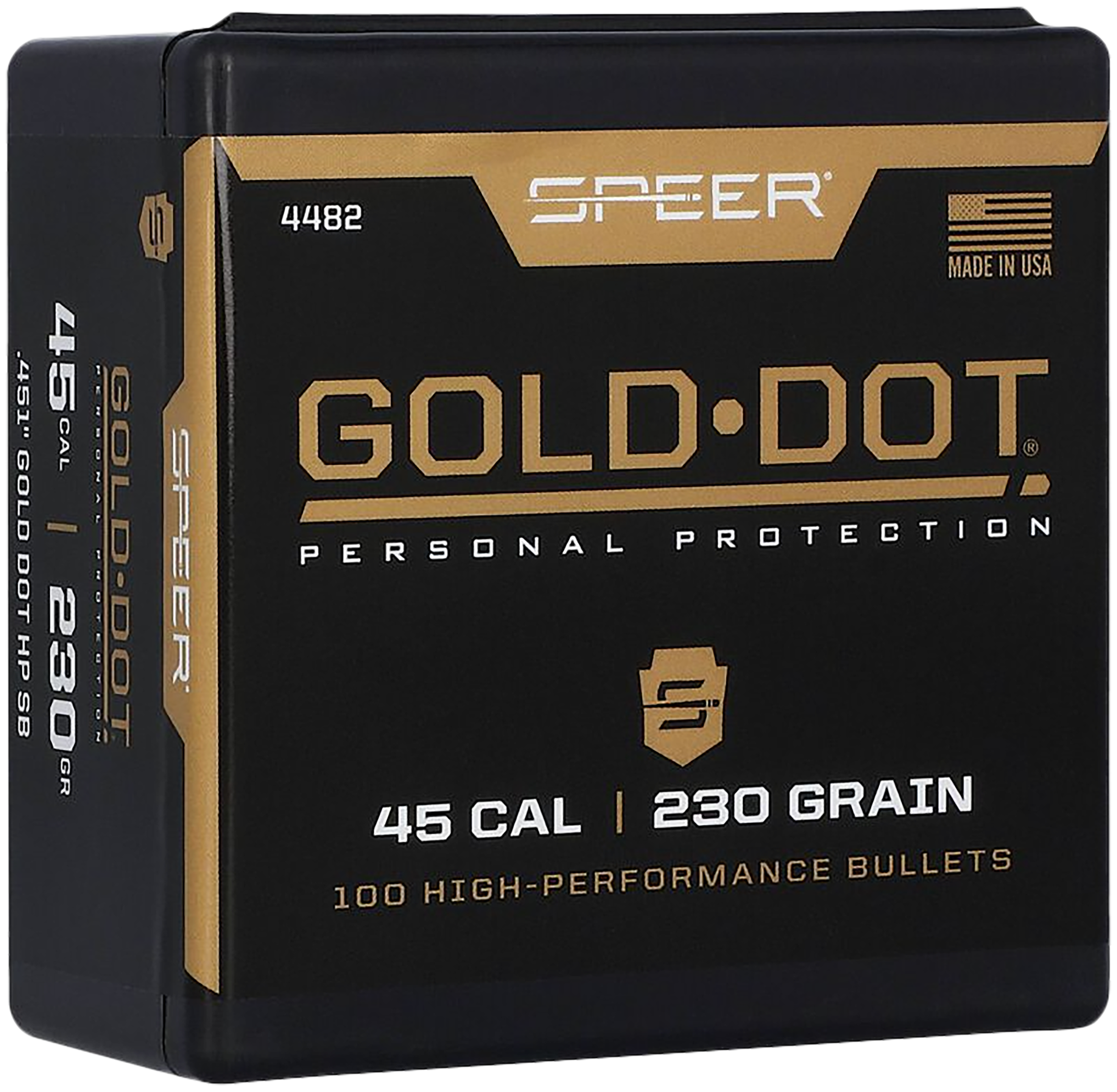 SPEER 4482 BULL .451 230 GDHP SB 100/5