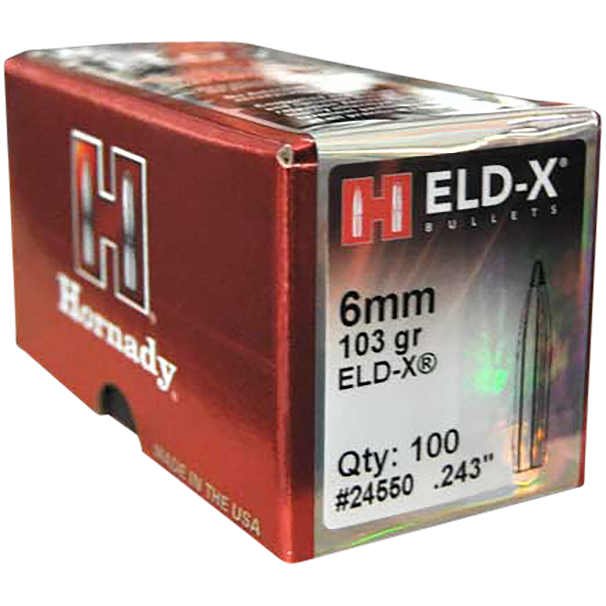 HORN 24550 BULL .243 103 ELD-X 100/25