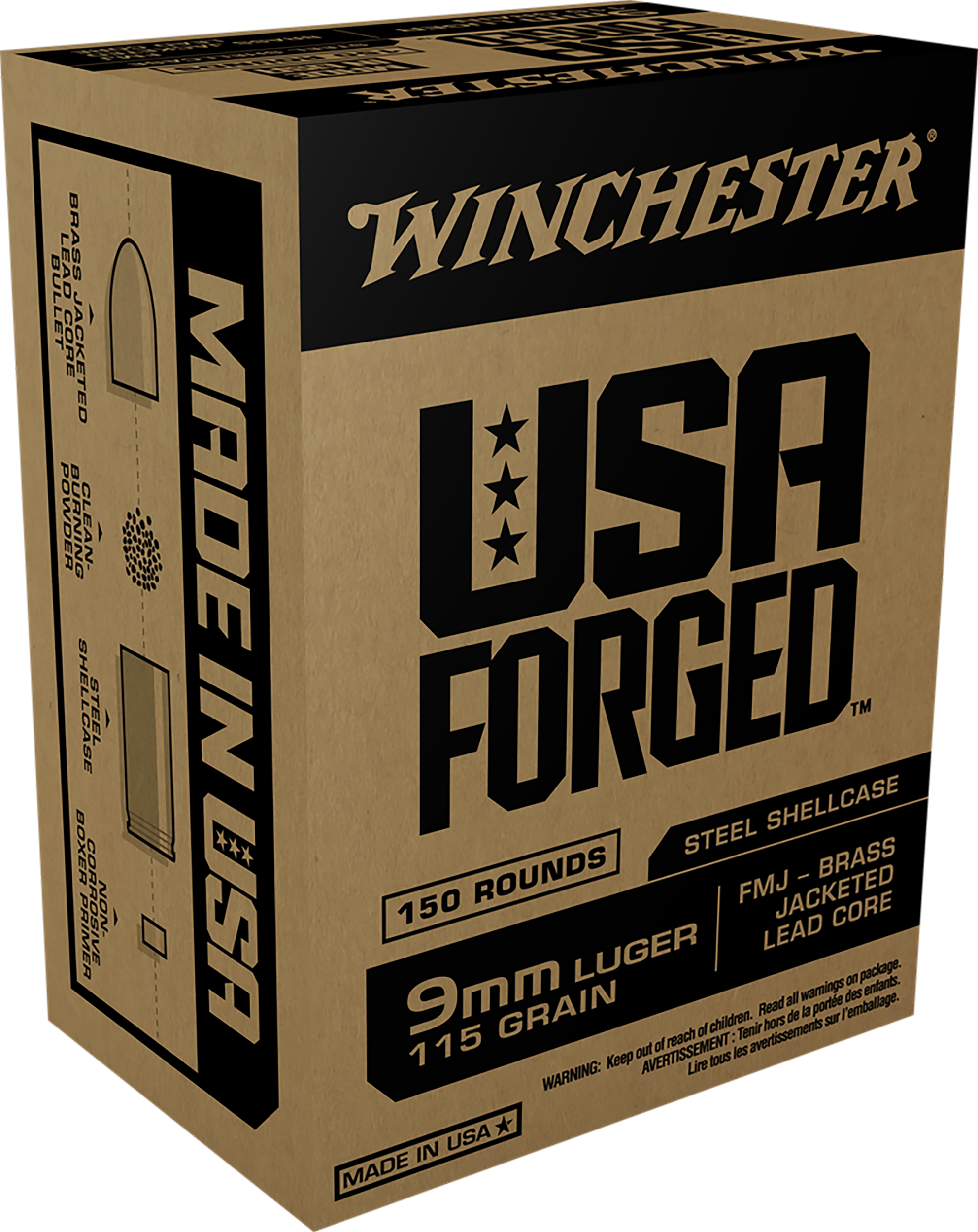 WIN WIN9S 9MM 115 FMJ STL CS 150/05