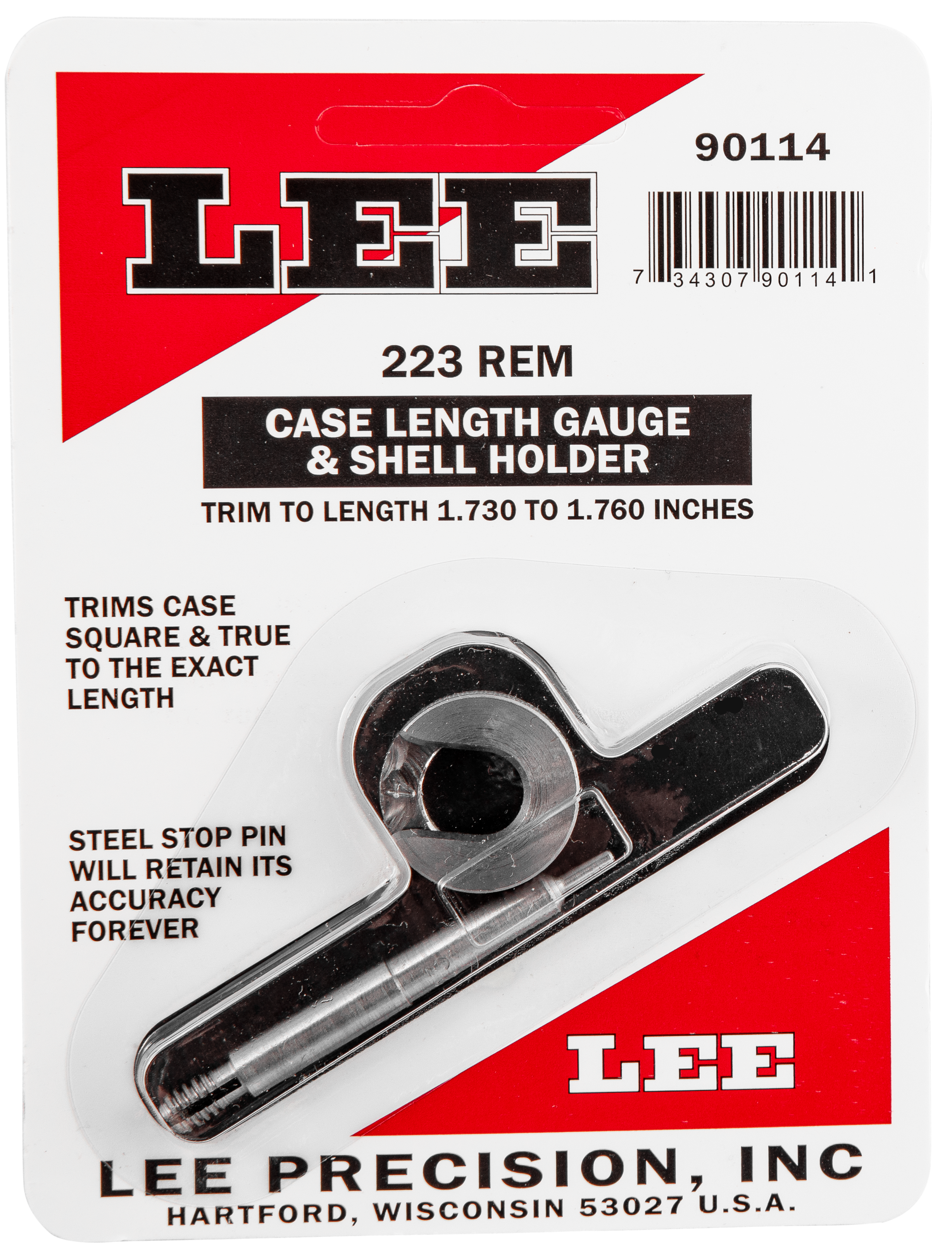 LEE 90114 GAUGE/HOLDER 223 REM