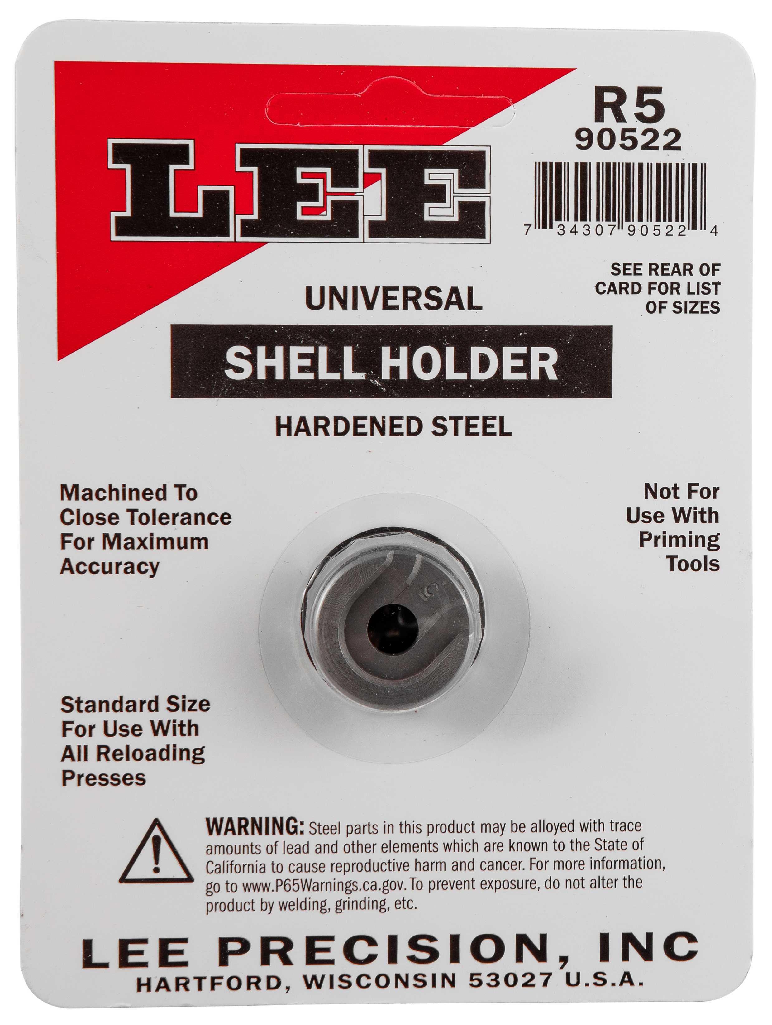 LEE 90522 SHELL HOLDER R5