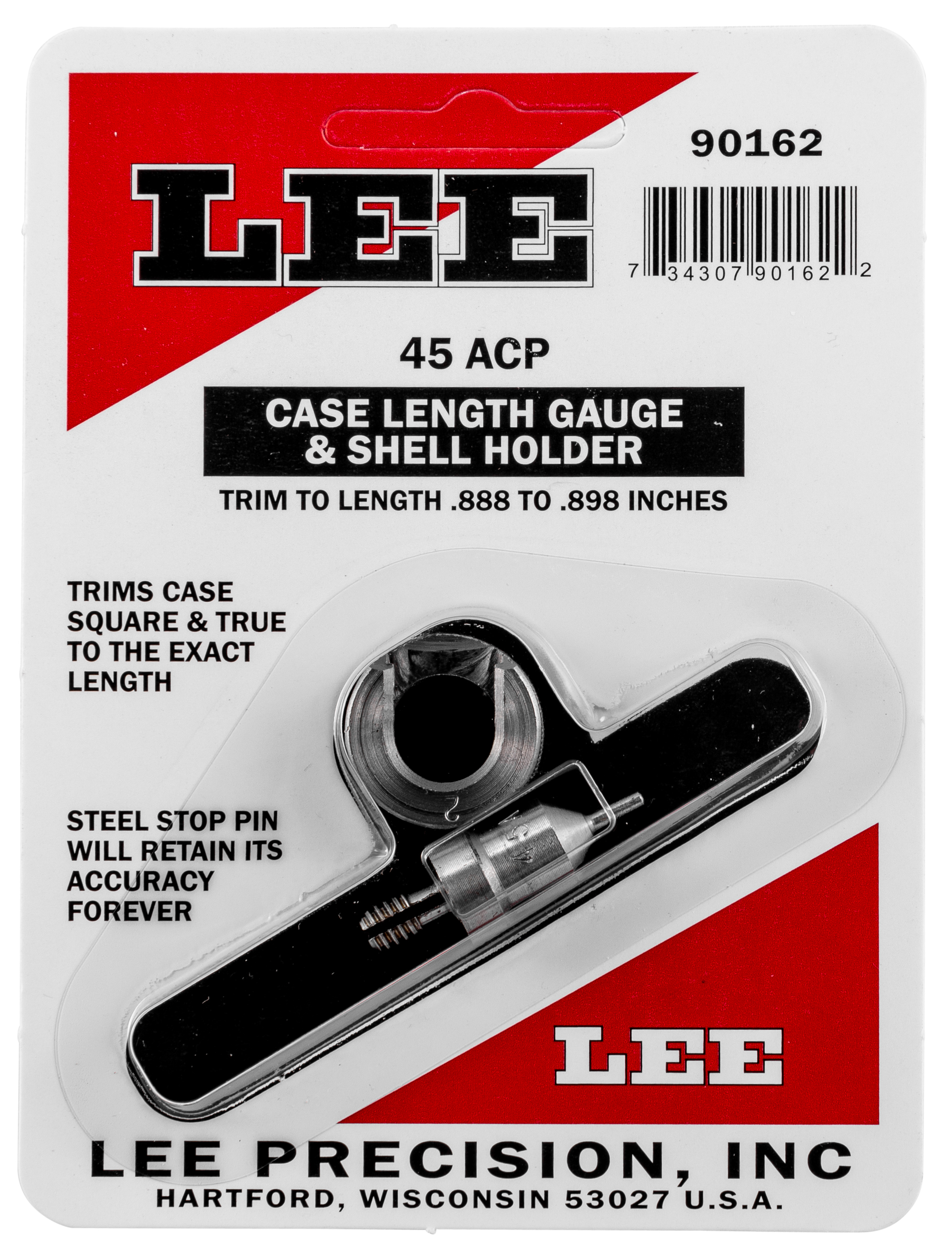 LEE 90162 GAUGE/HOLDER 45 ACP