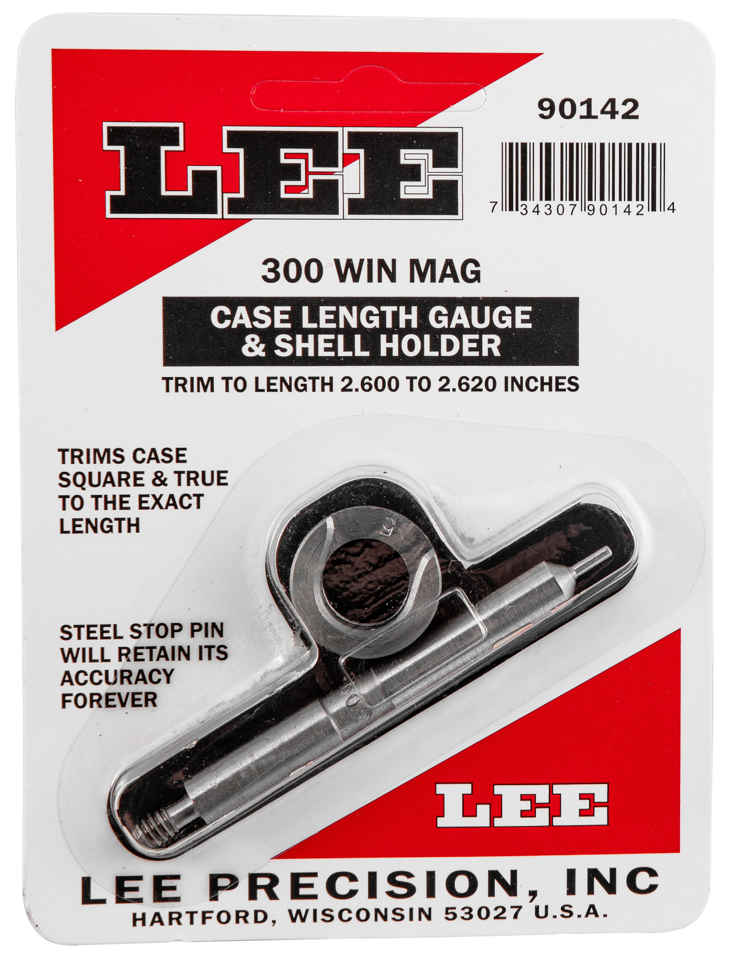 LEE 90142 GAUGE/HOLDER 300 WIN MAG