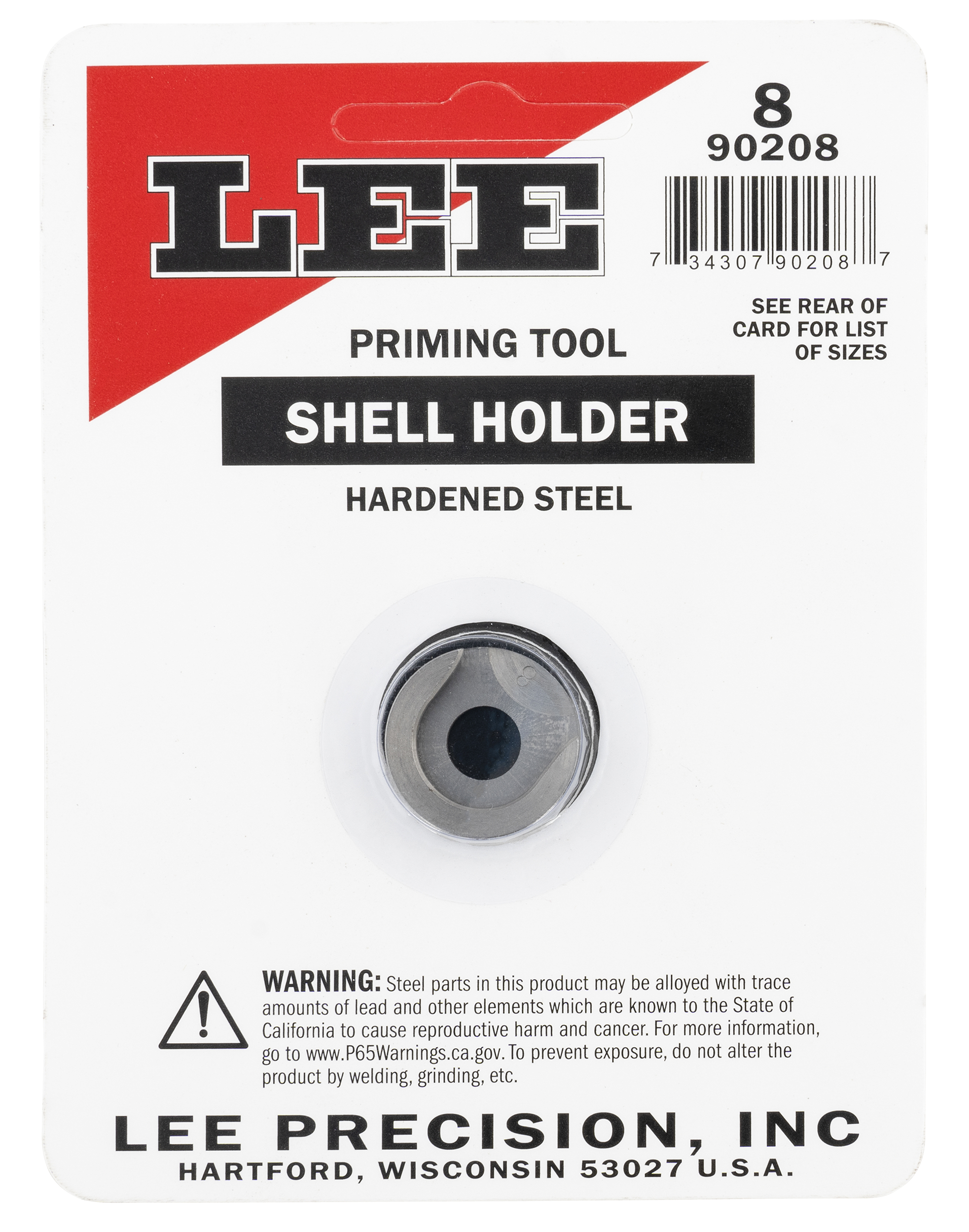 LEE 90208 SHELL HOLDER #8 AP ONLY