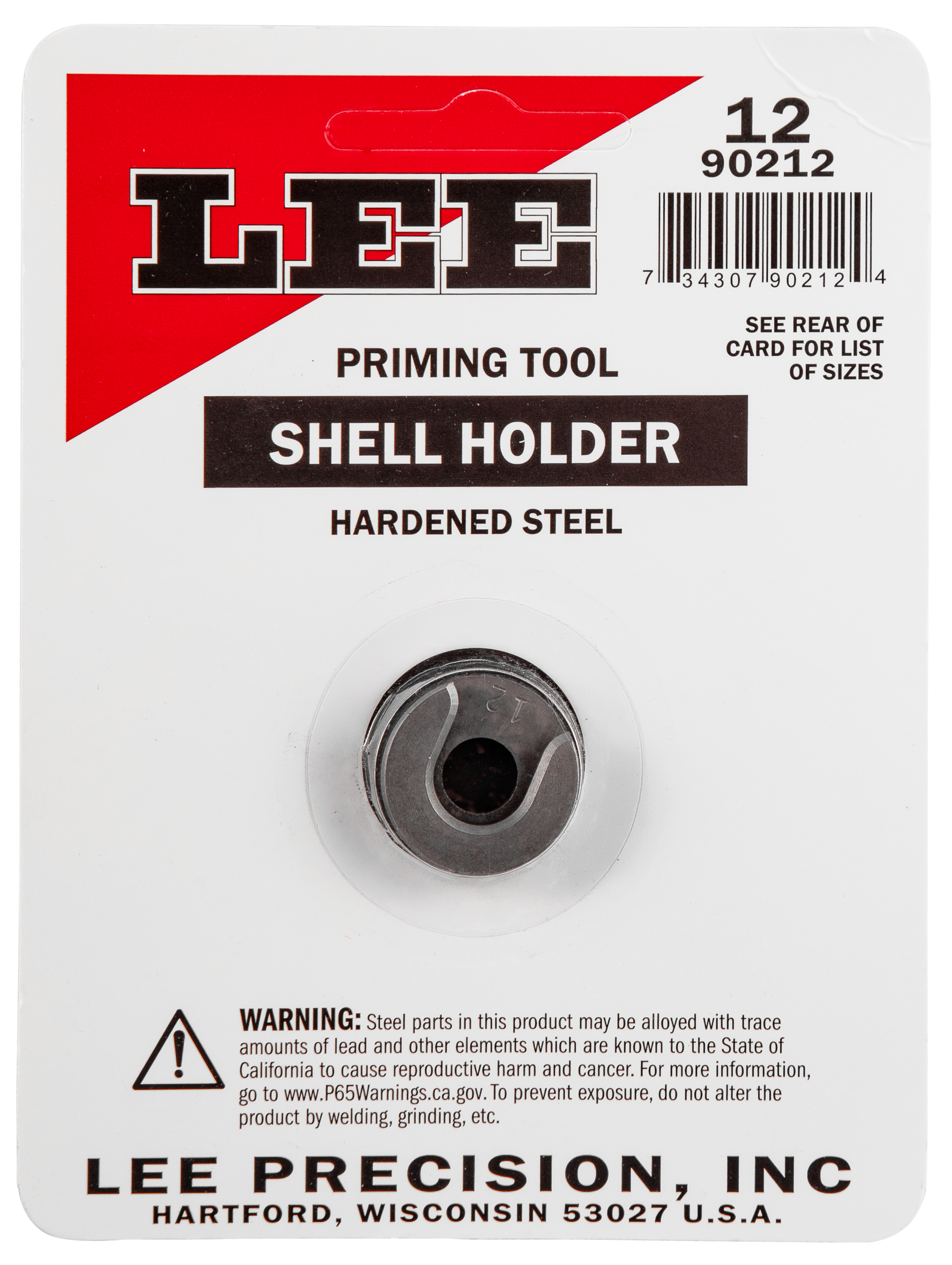 LEE 90212 SHELL HOLDER #12 AP ONLY