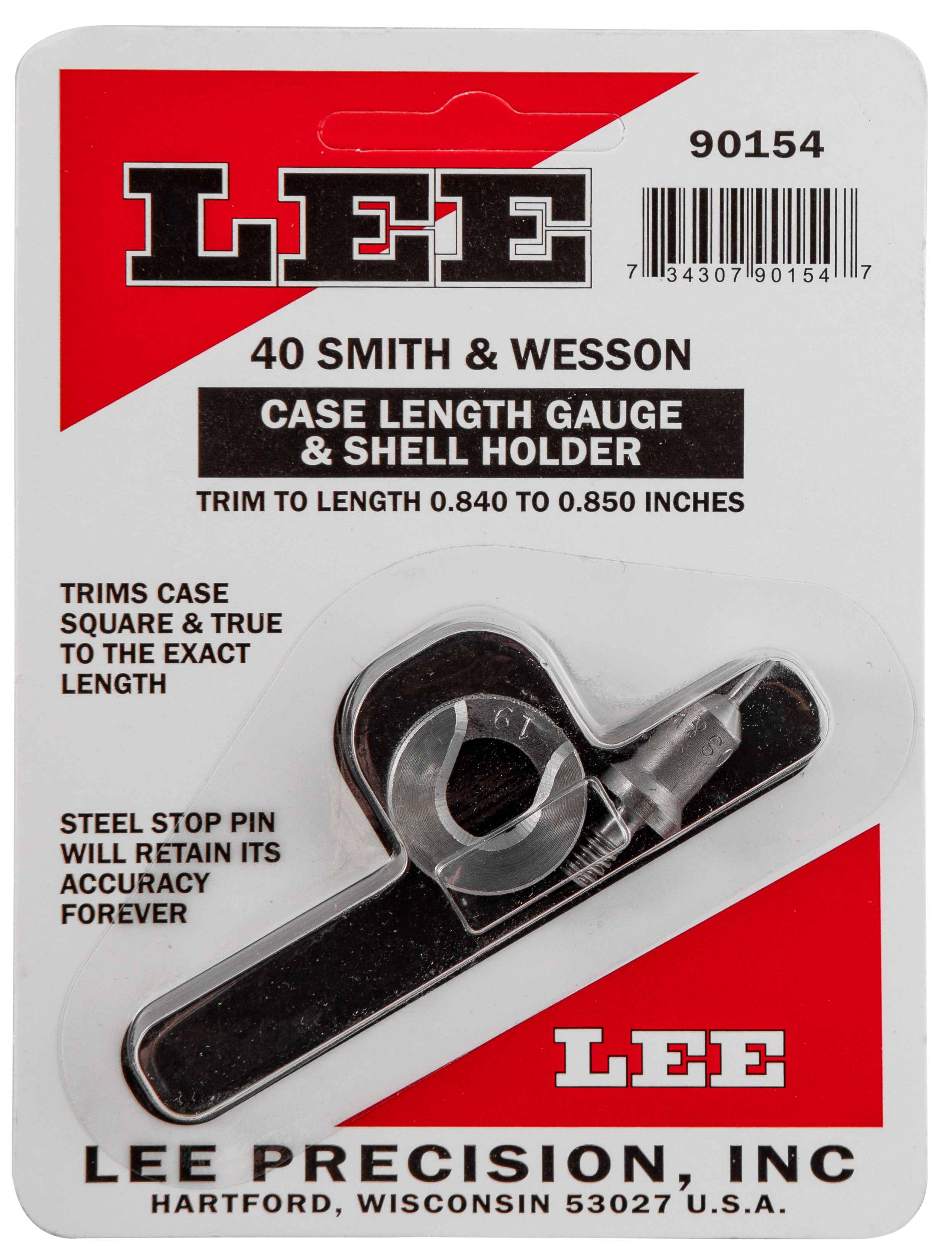 LEE 90154 GAUGE/HOLDER 40 S&W