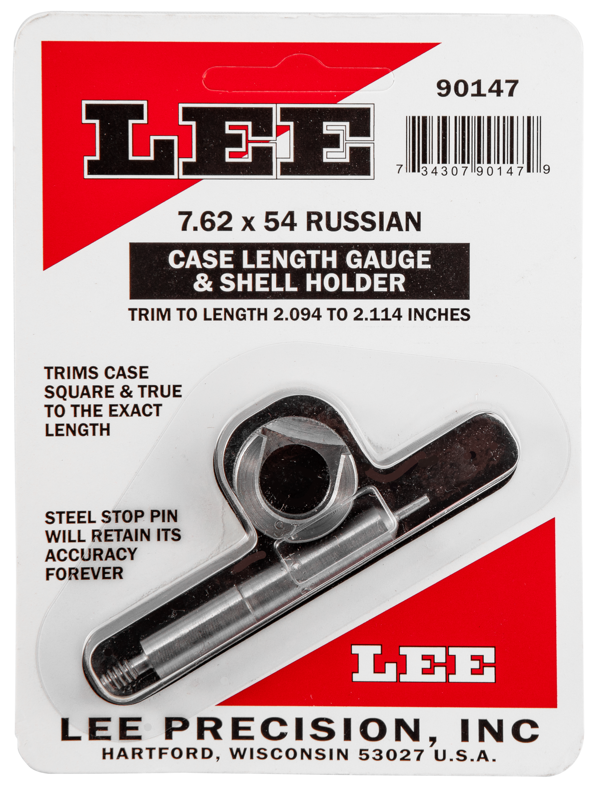 LEE 90147 GAUGE/HOLDER 7.62X54RUS