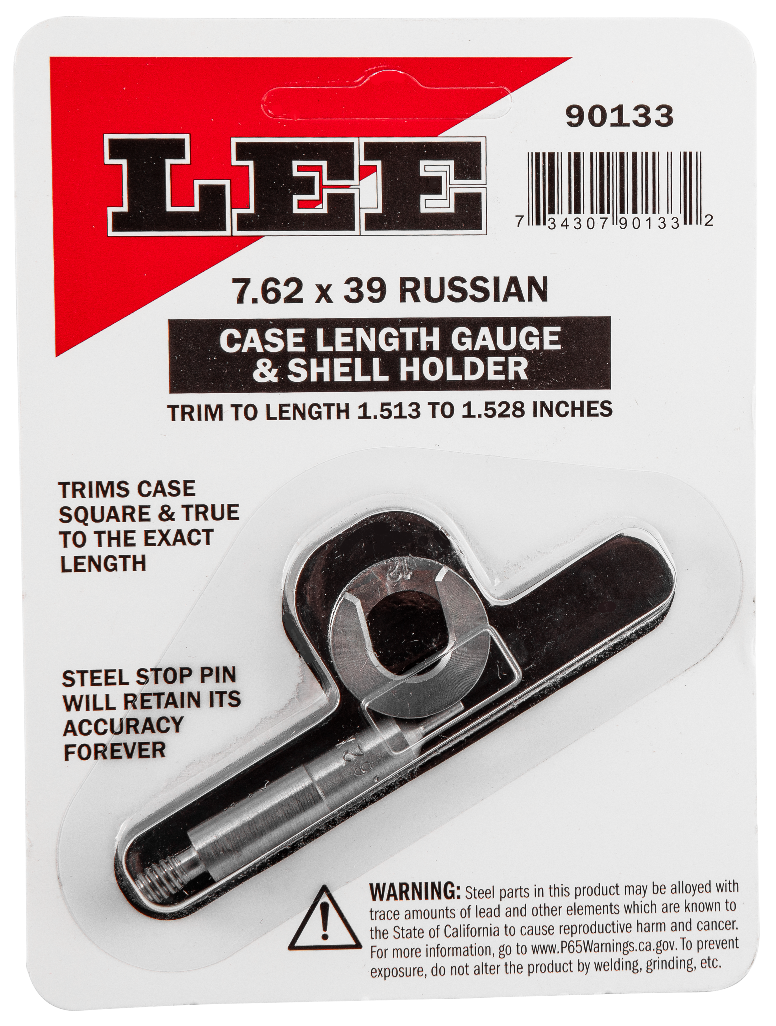 LEE 90133 GAUGE/HOLDER 7.62X39R