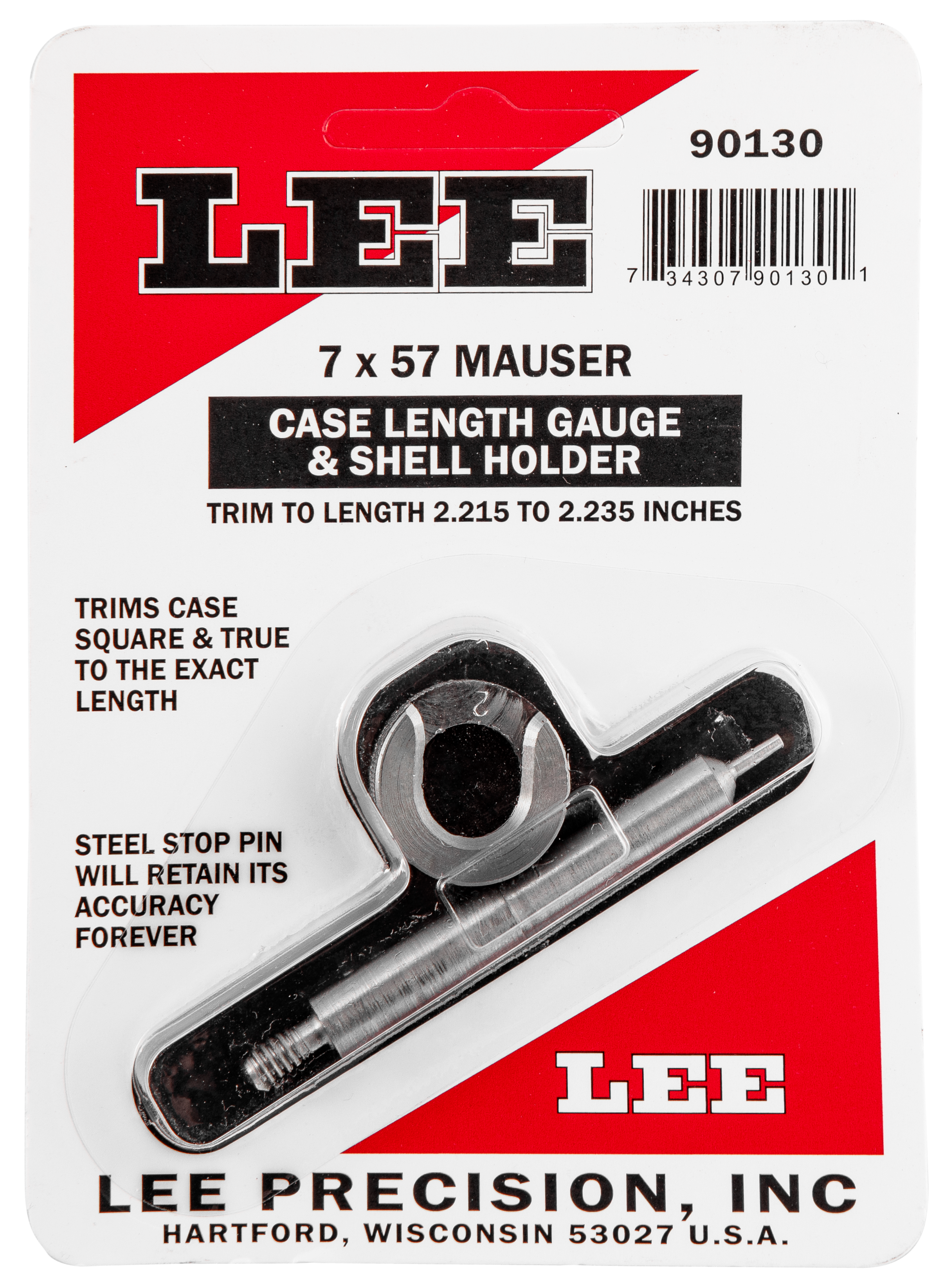 LEE 90130 GAUGE/HOLDER 7X57 MAUSER