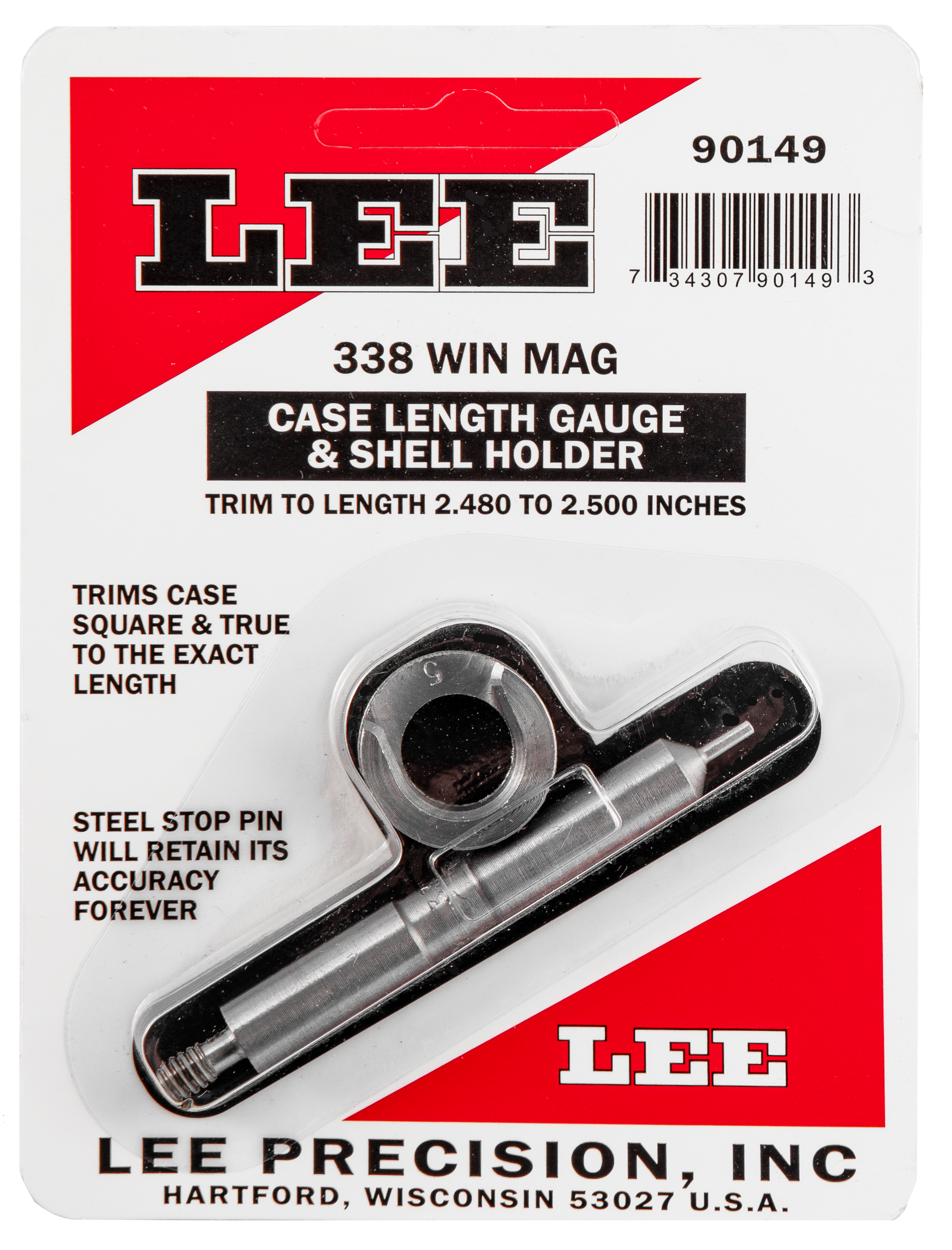 LEE 90149 GAUGE/HOLDER 338 WIN MAG