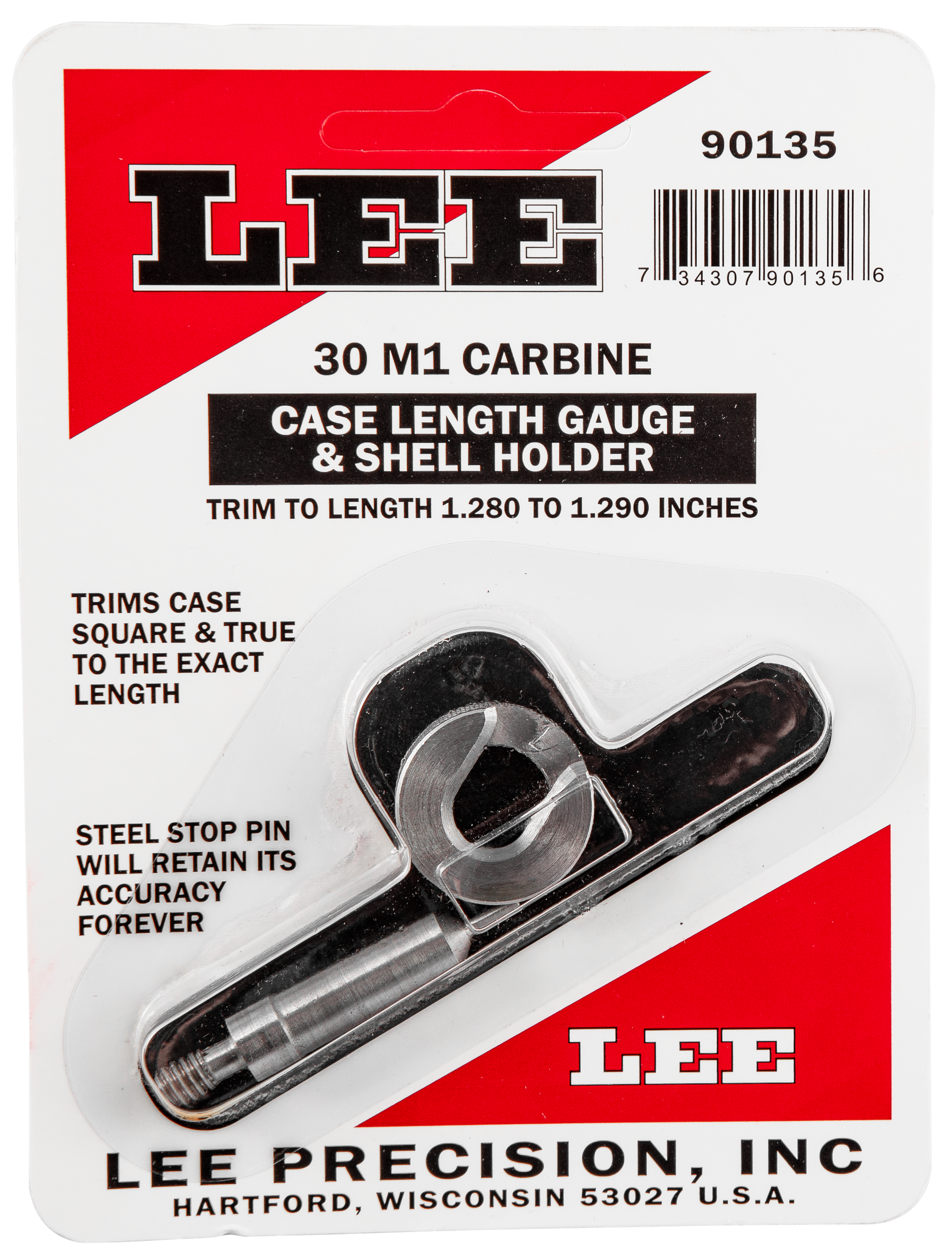 LEE 90135 GAUGE/HOLDER 30M1 CARBINE