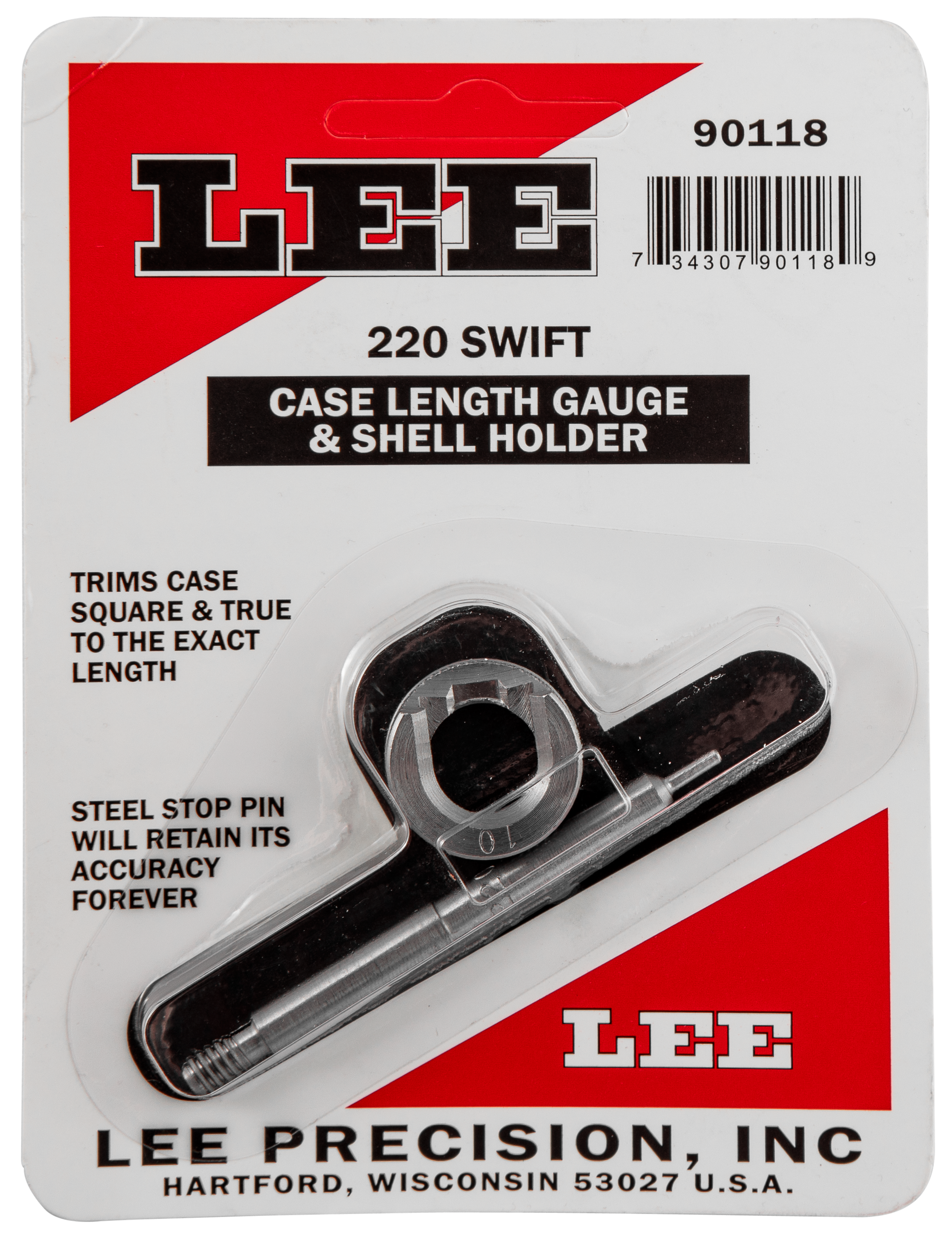 LEE 90118 GAUGE/HOLDER 220 SWIFT