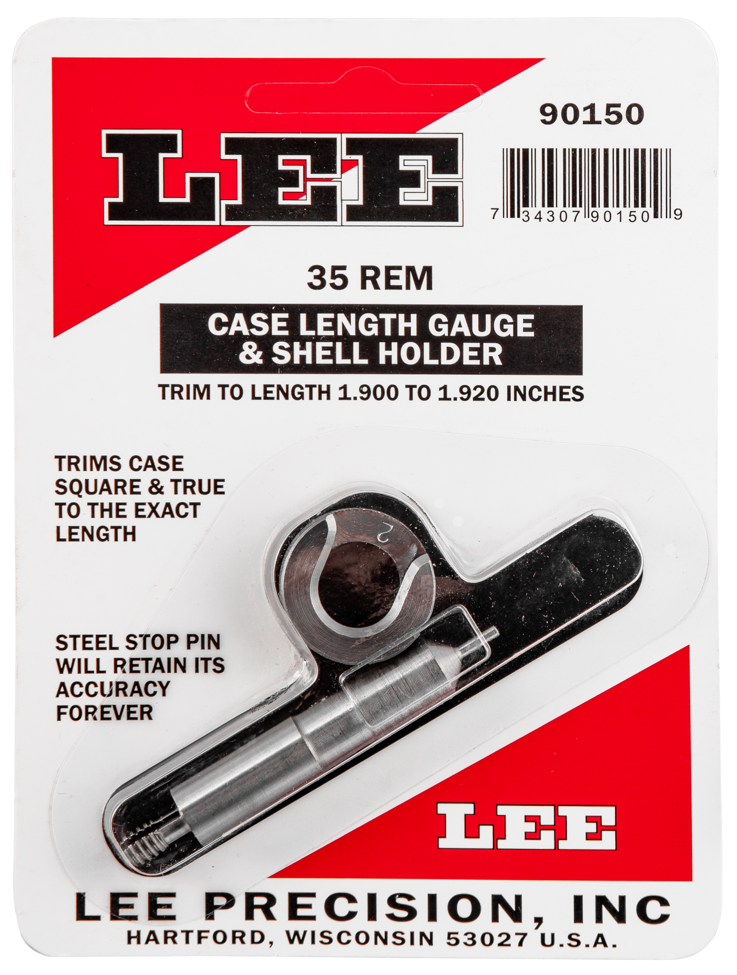 LEE 90150 GAUGE/HOLDER 35 REM