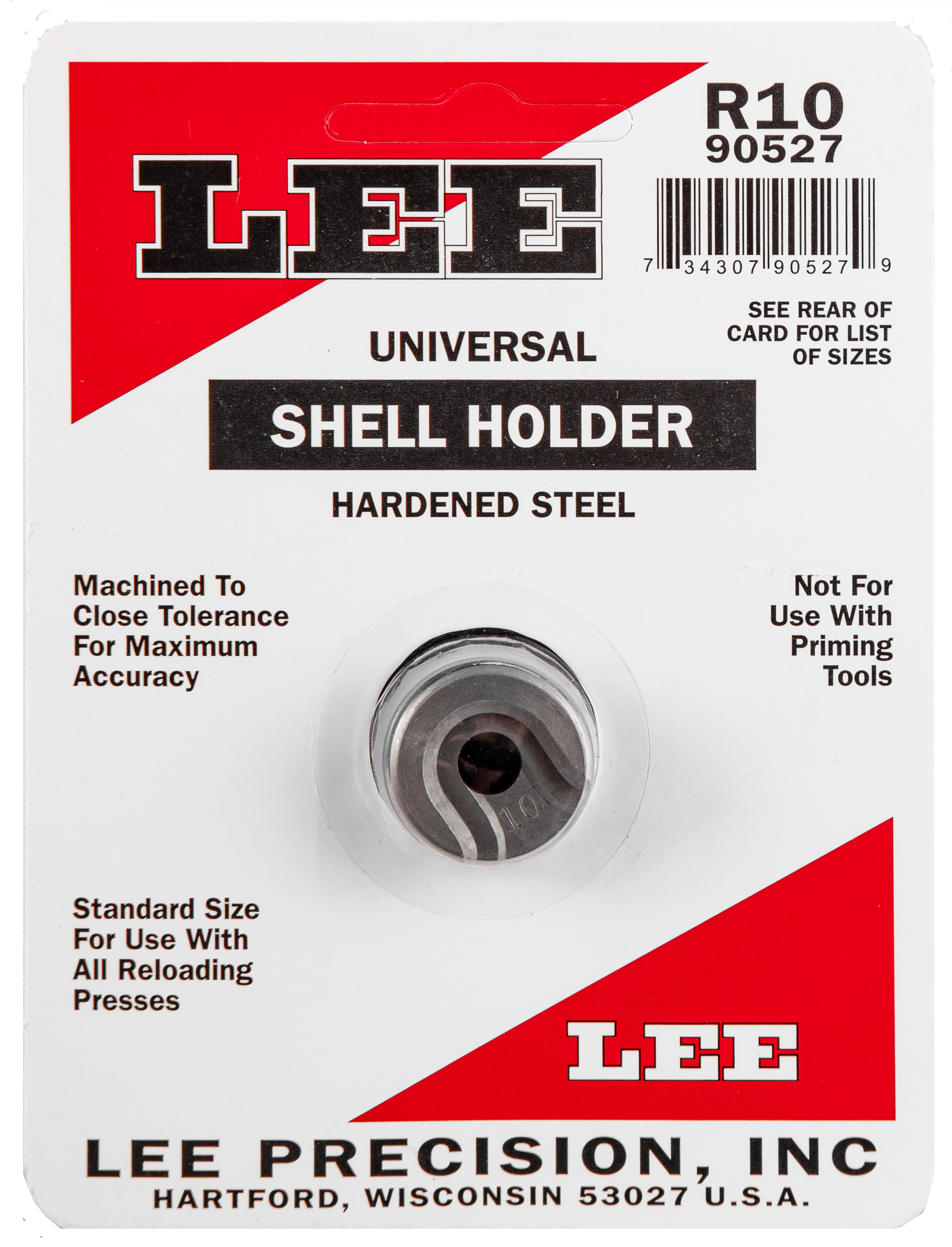 LEE 90527 SHELL HOLDER R10
