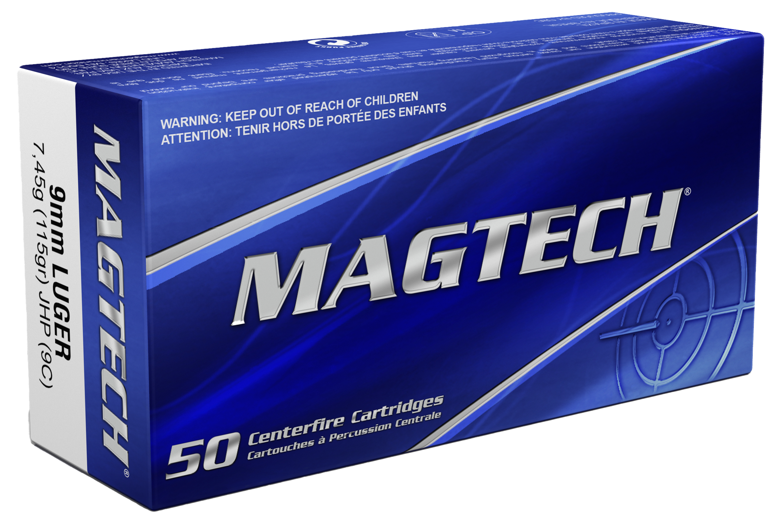 MAGTECH 9C 9MM 115 JHP 50/20