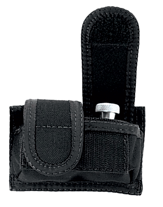 UNC 8828-1 DBL SPDLDR POUCH VELCRO BLK