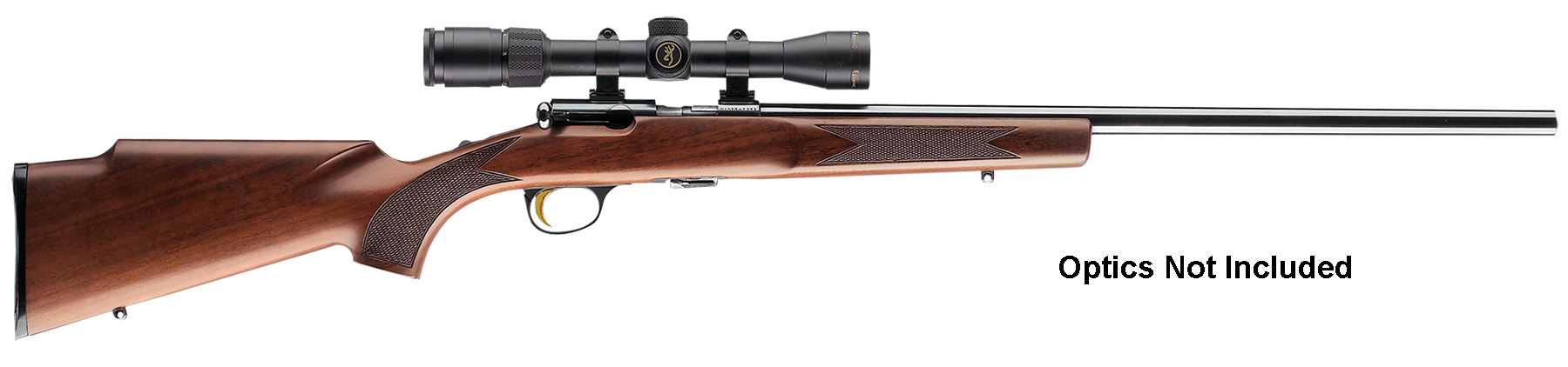 Browning 025176202 T-Bolt Target/Varmint 22 LR 10+1 22" Heavy Target Barrel, Polished Blued Steel Receiver, Satin Walnut Stock With Monte Carlo Comb, Optics Ready, Scope NOT Included