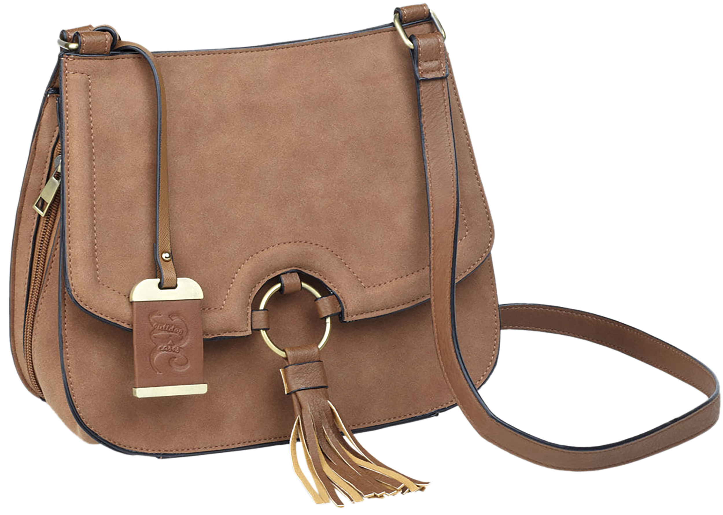 BDOG BDP034 CROSS BODY PURSE HLSTR CAMEL SDE