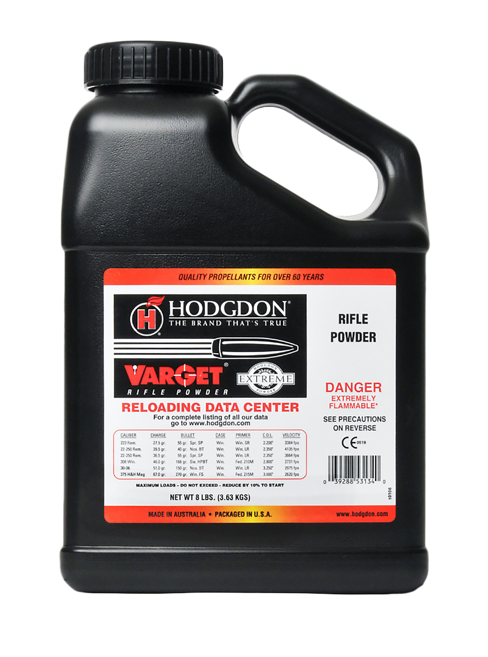 HODG VAR8 VARGET RFL POWDER 8LB