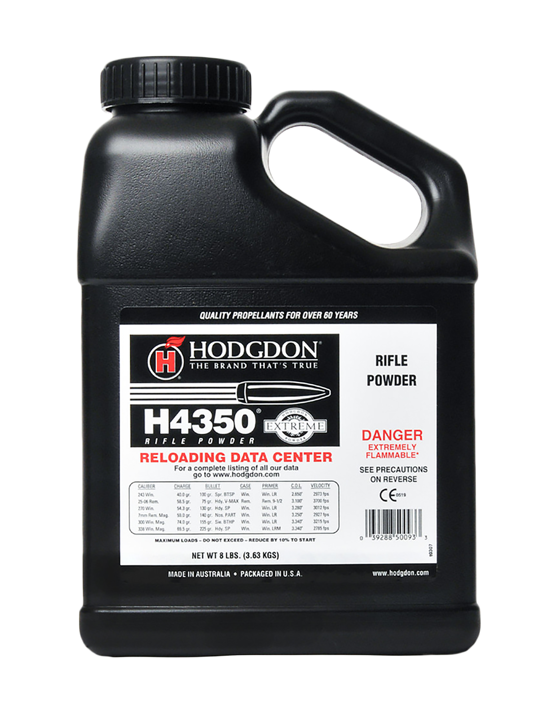 HODG 43508 H4350 RFL POWDER 8LB