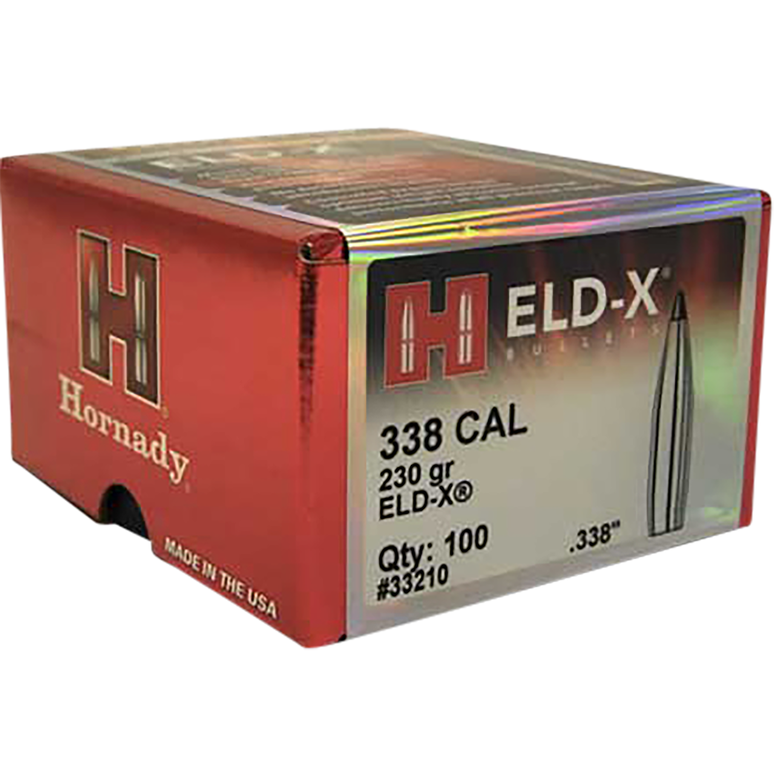 HORN 33210 BULL .338 230 ELD-X 100/15