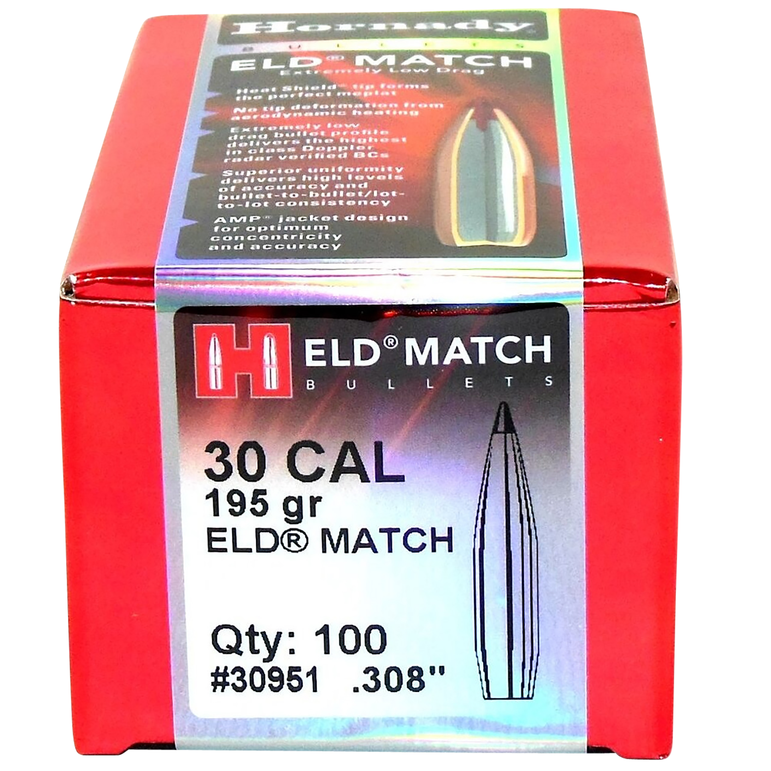 HORN 30951 BULL .308 195 ELD-M 100/15