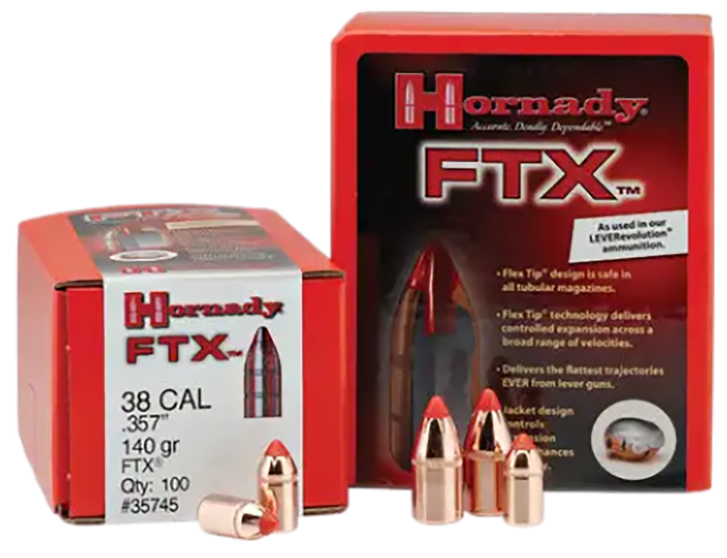 HORN 35105 BULL .358 200 FTX 100/15