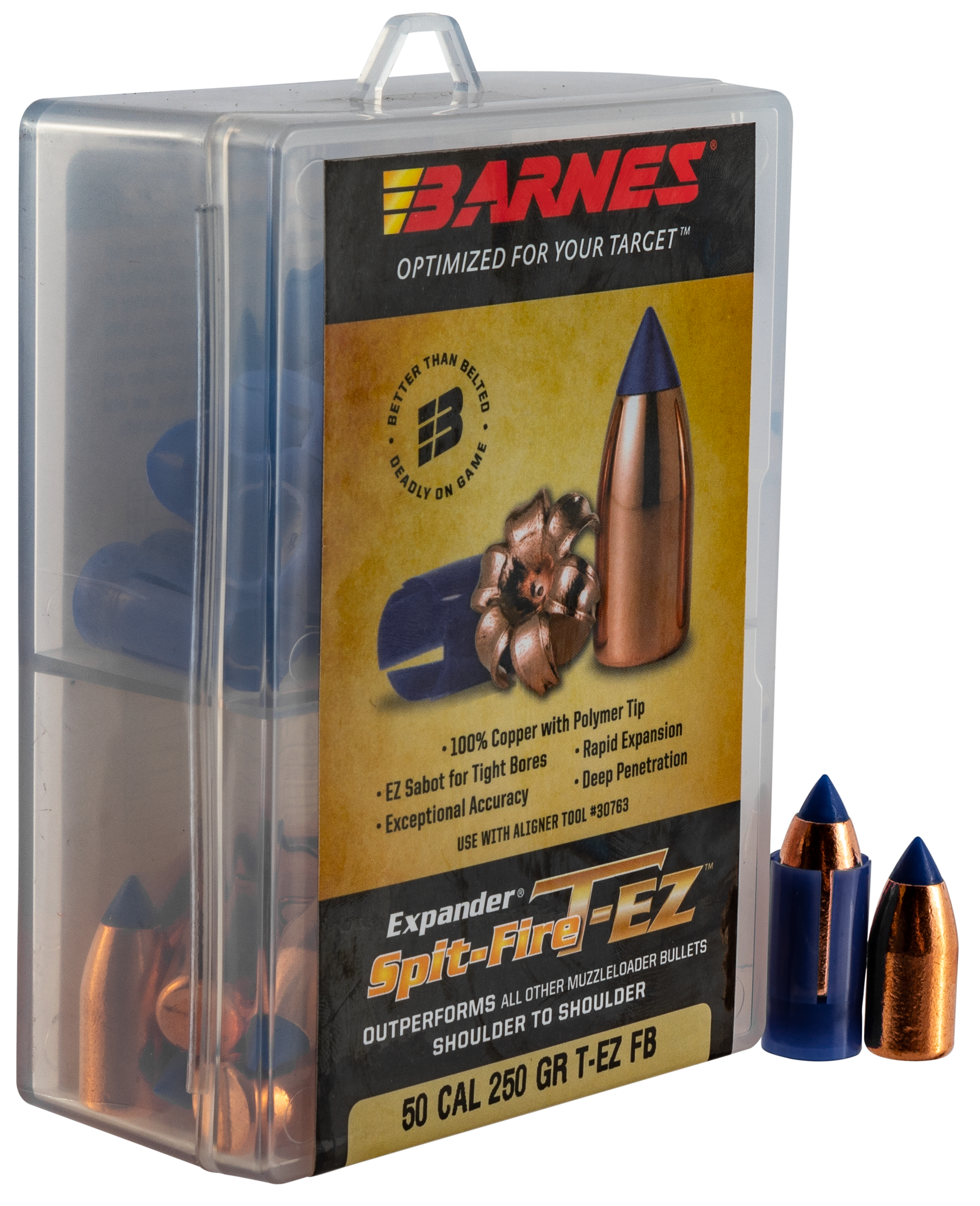 Barnes Bullets 30601 Spit Fire T Ez 50 Black Powder 250 Gr 24