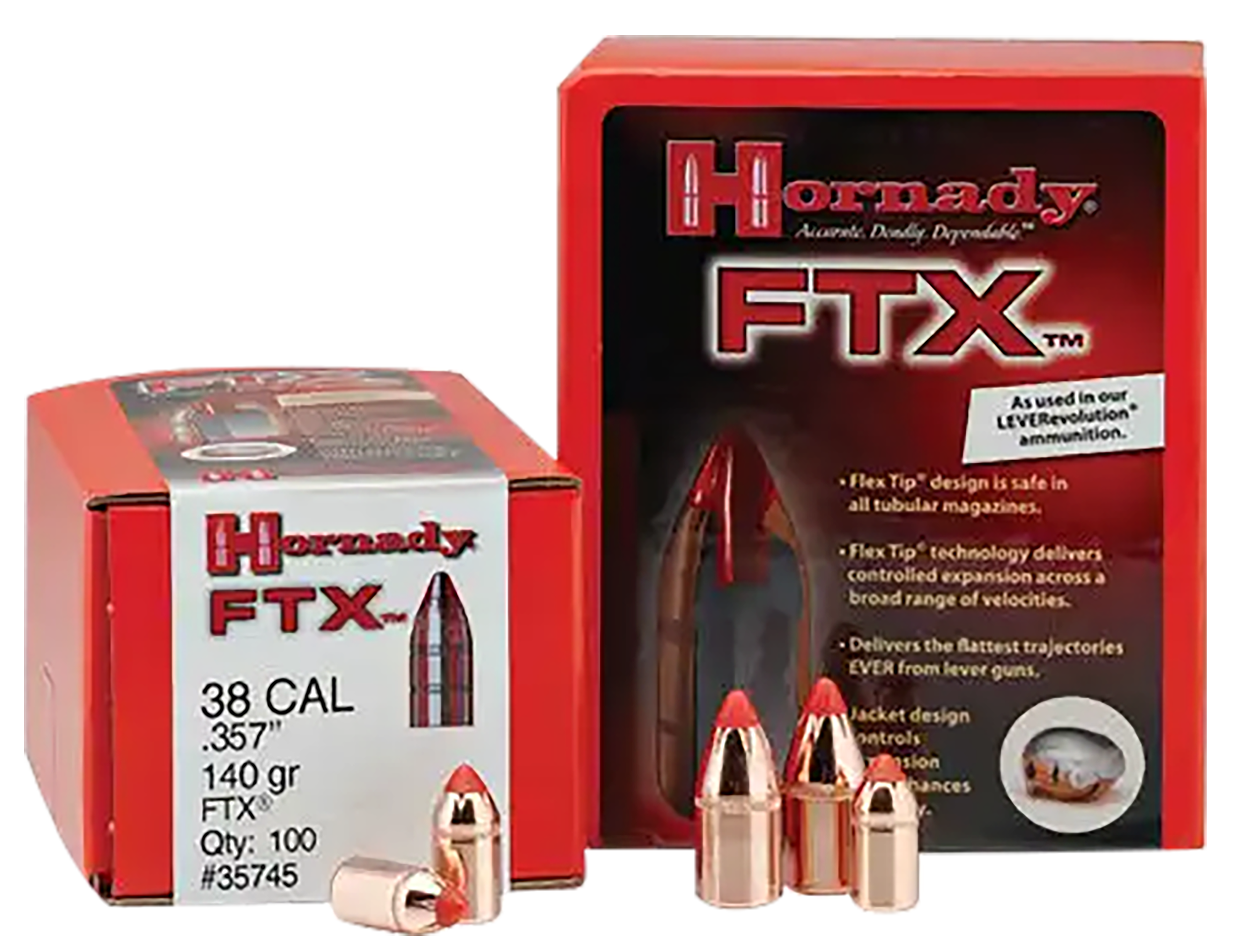 HORN 30396 BULL .308 160 FTX 308EX 100/15