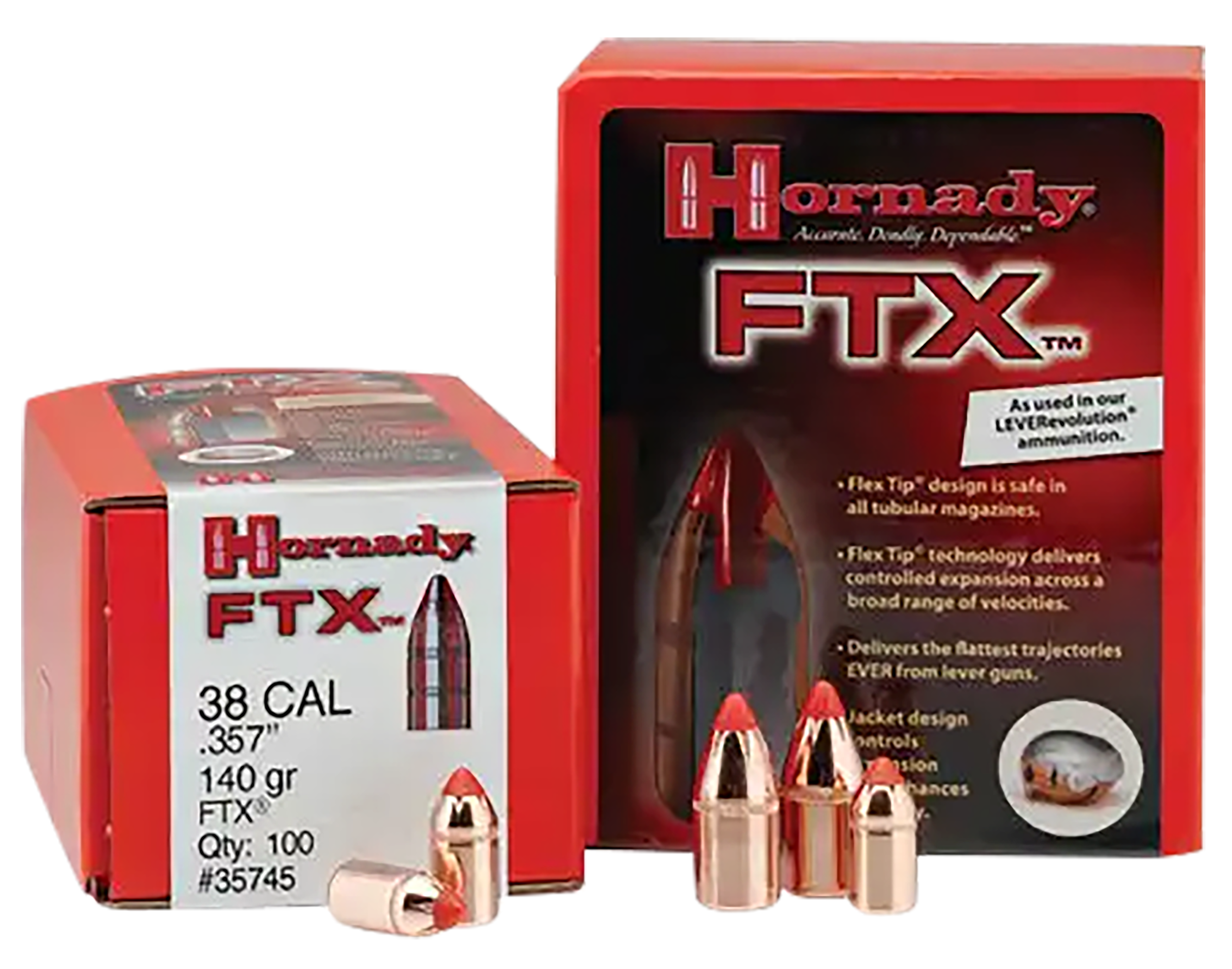HORN 45218 BULL .452 225 FTX 100/15