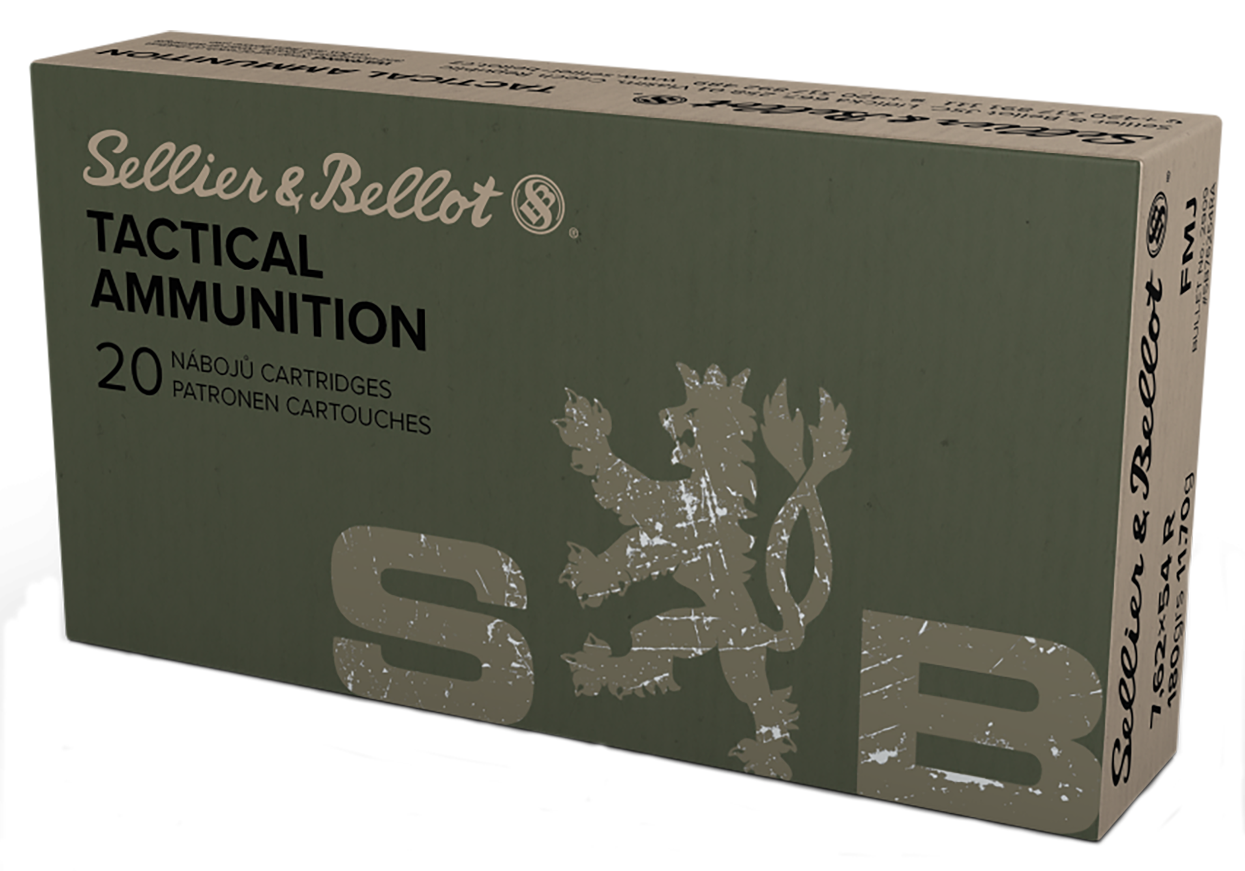 S&B SB76254RA 7.62X54R 180 FMJ 20/20