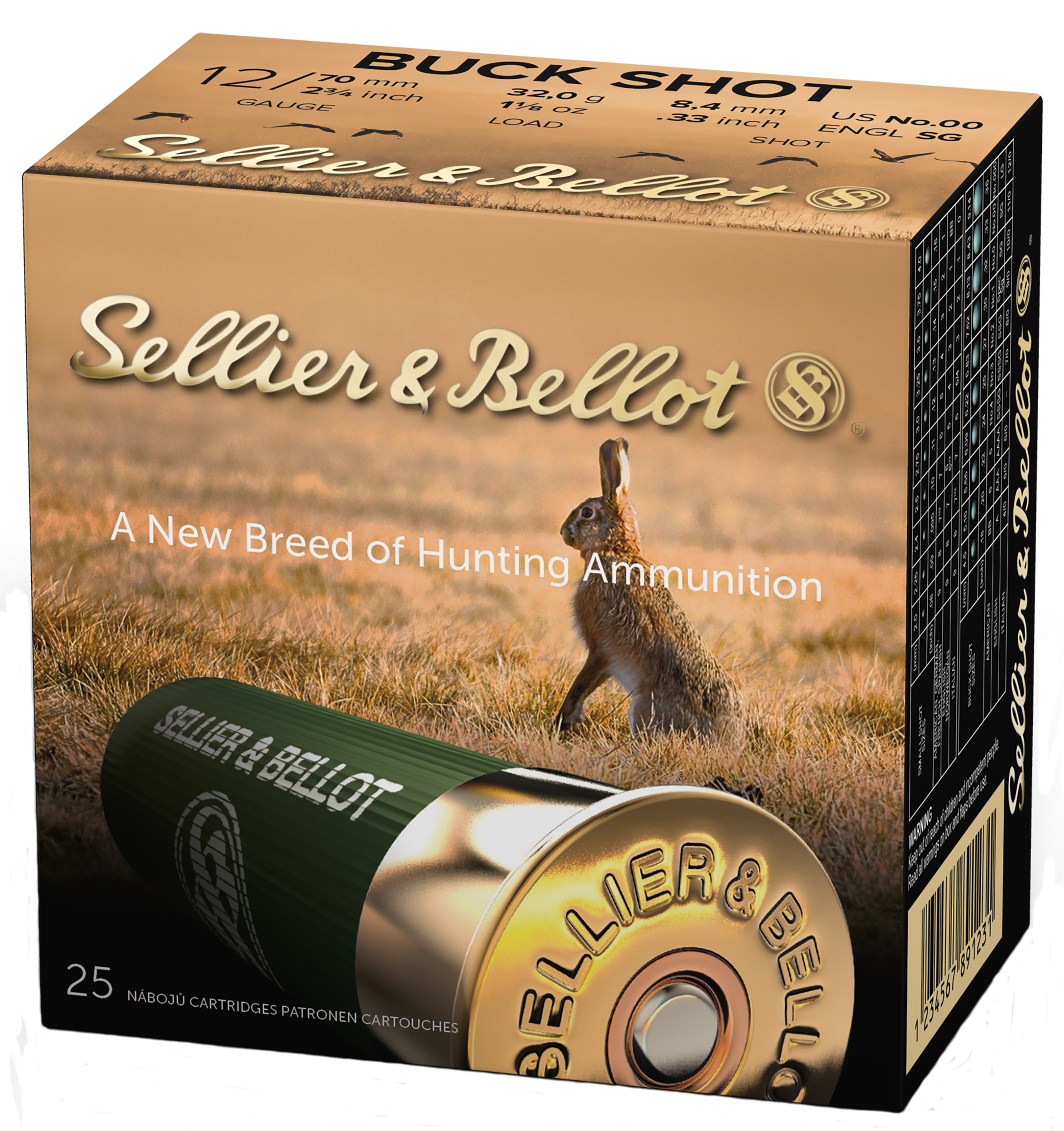 S&B SB12BSG 12GA 2.75 00 9PEL 25/10