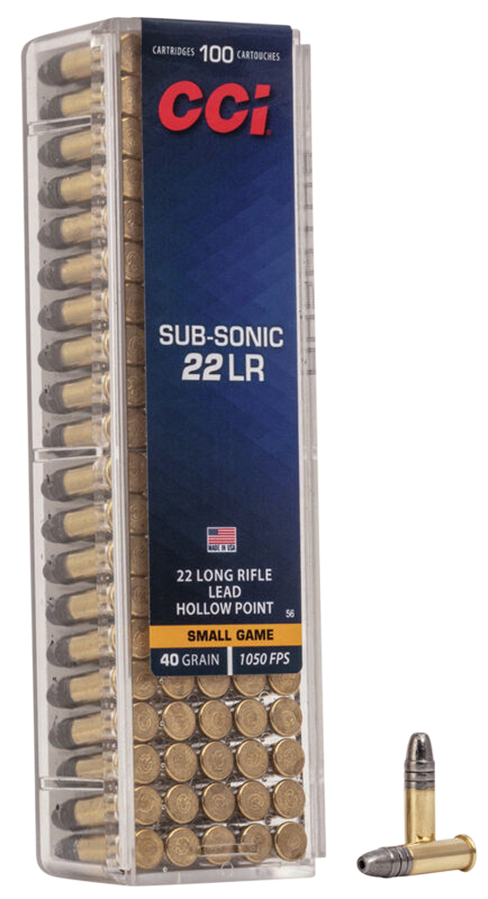CCI 0056 22LR SUBSONIC 40 HP 100/50