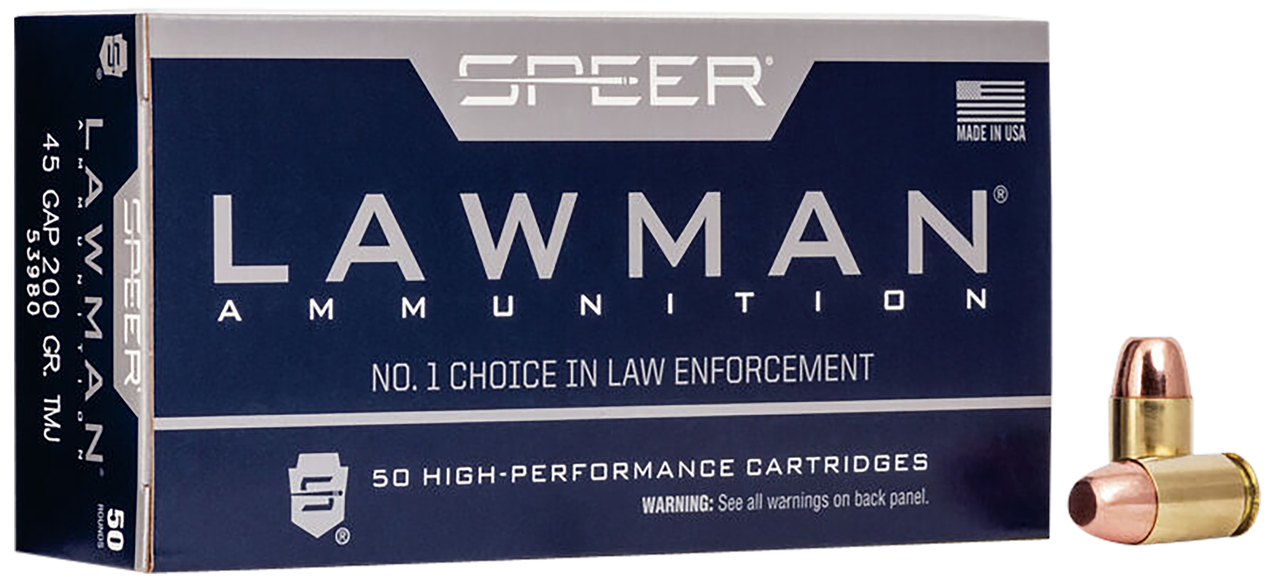 SPEER 53980 LAWMAN 45GAP 200 TMJ 50/20