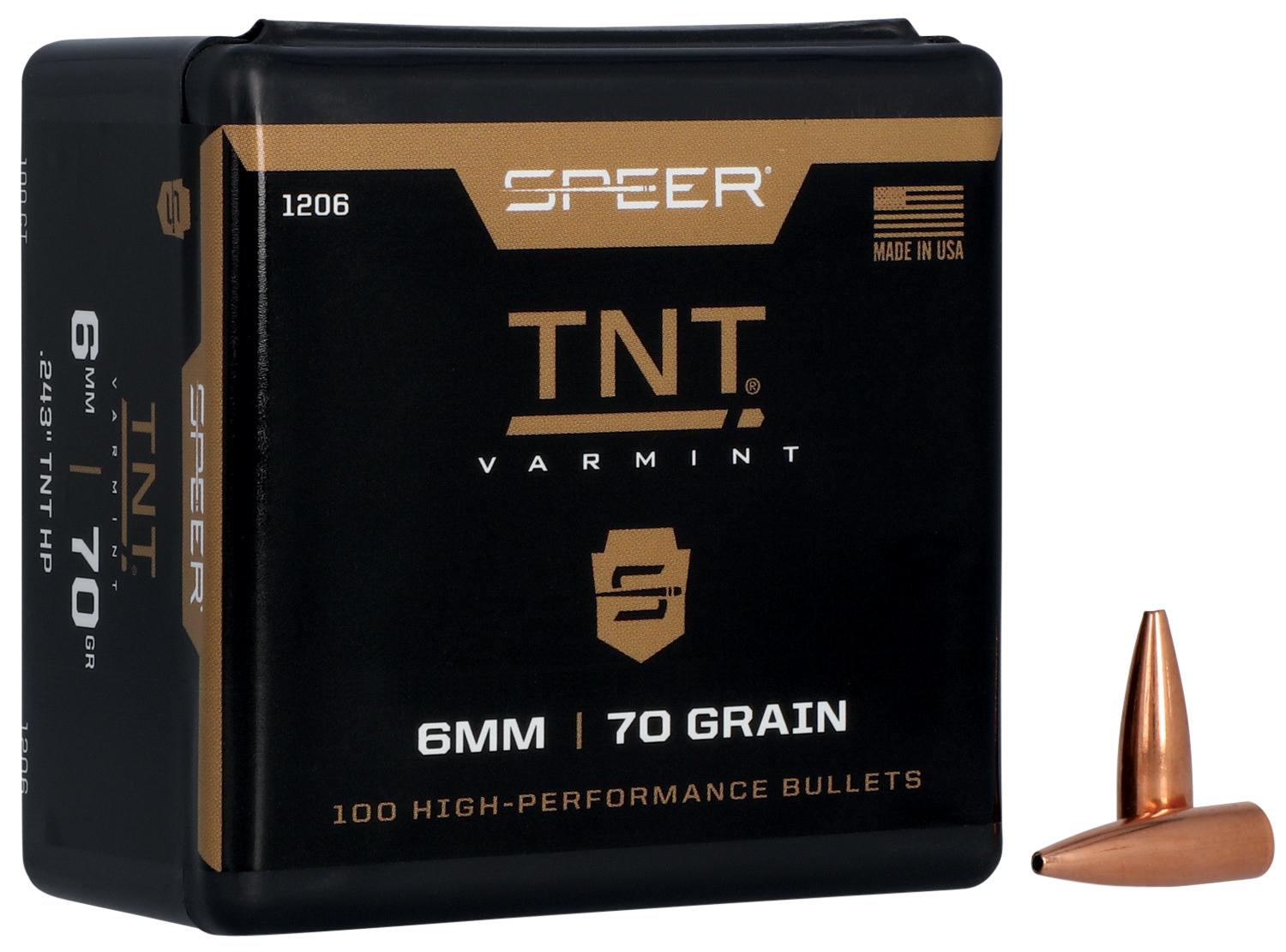 SPEER 1206 BULL .243 70 TNTHP 100/5