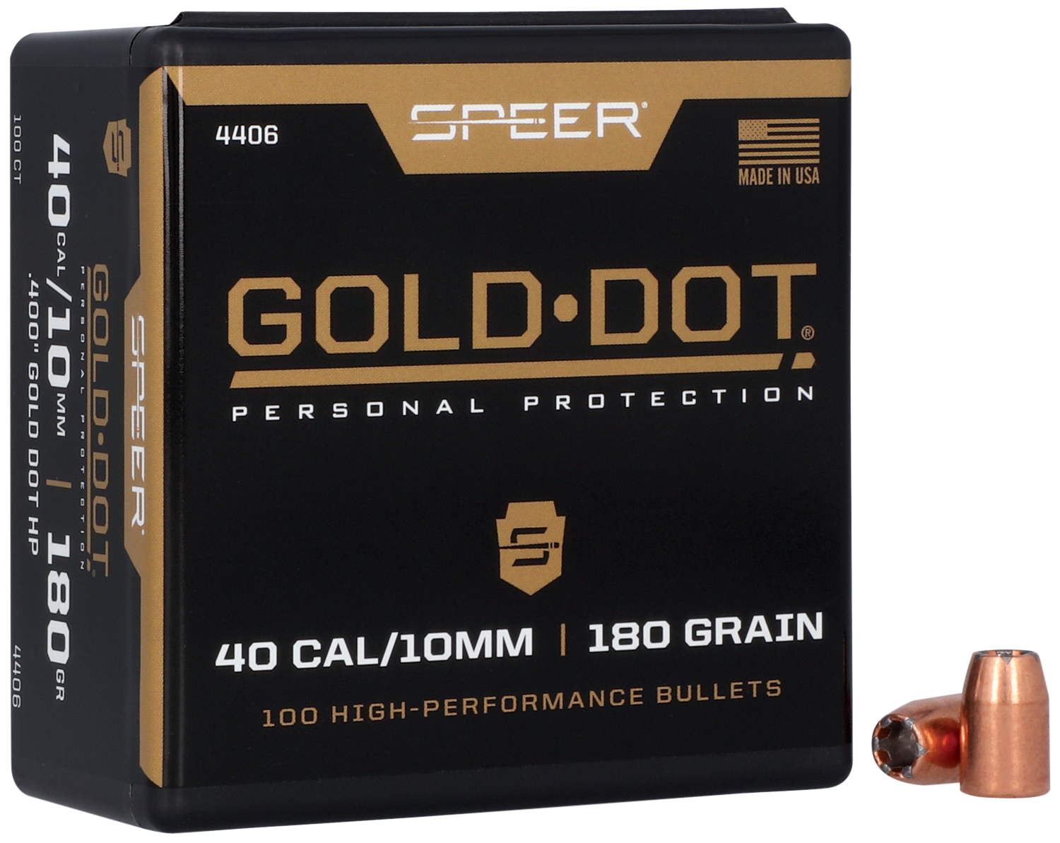 SPEER 4406 BULL .400 180 GDHP 100/5