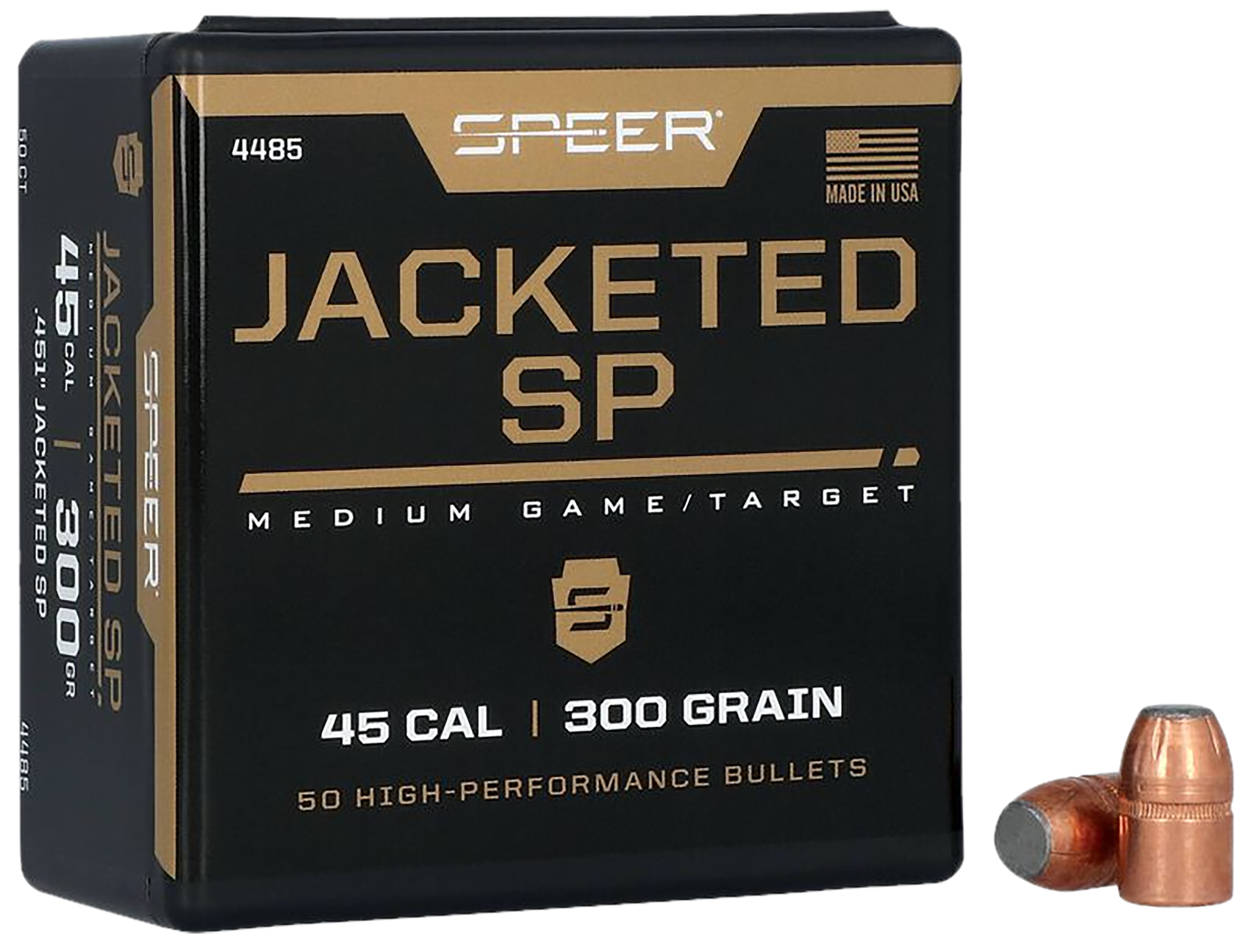 SPEER 4485 BULL .451 300 JSP 50/5