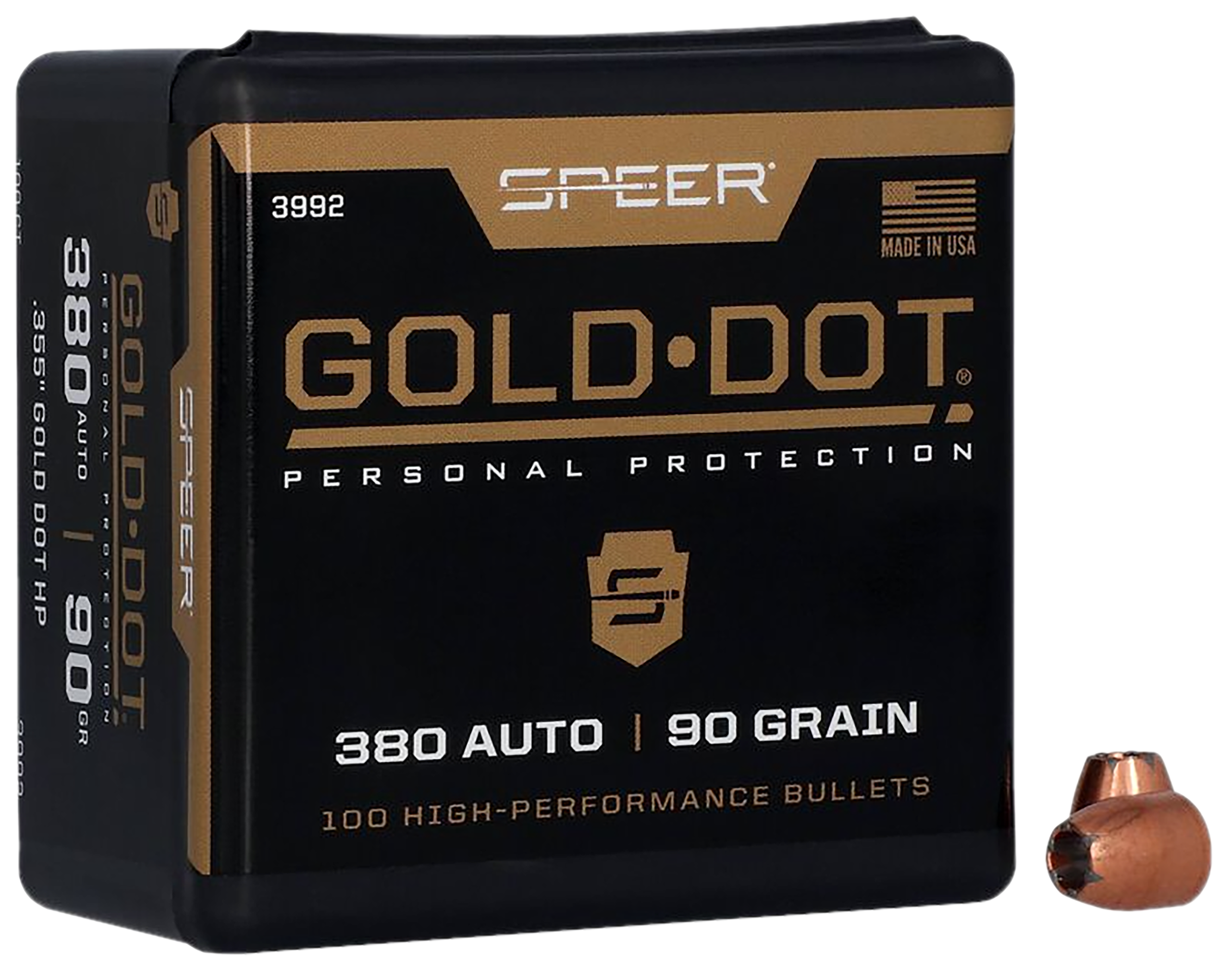 SPEER 3992 BULL .355 90 GDHP 100/5